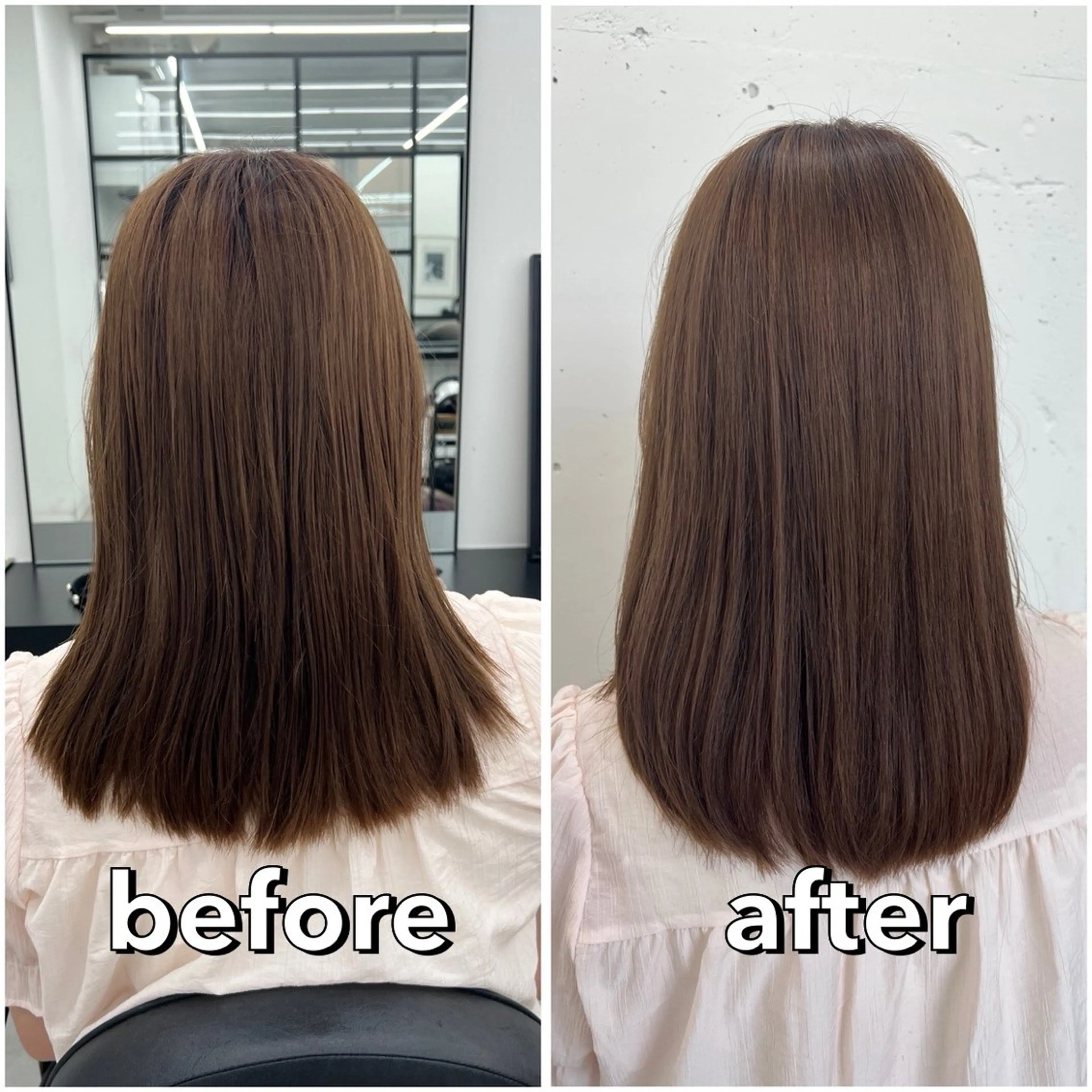 ミディアム 顔まわりレイヤー 顔周りカット 姫カット 韓国風ヘア レイヤーカット あすか JILLSTUDIOのヘアスタイル