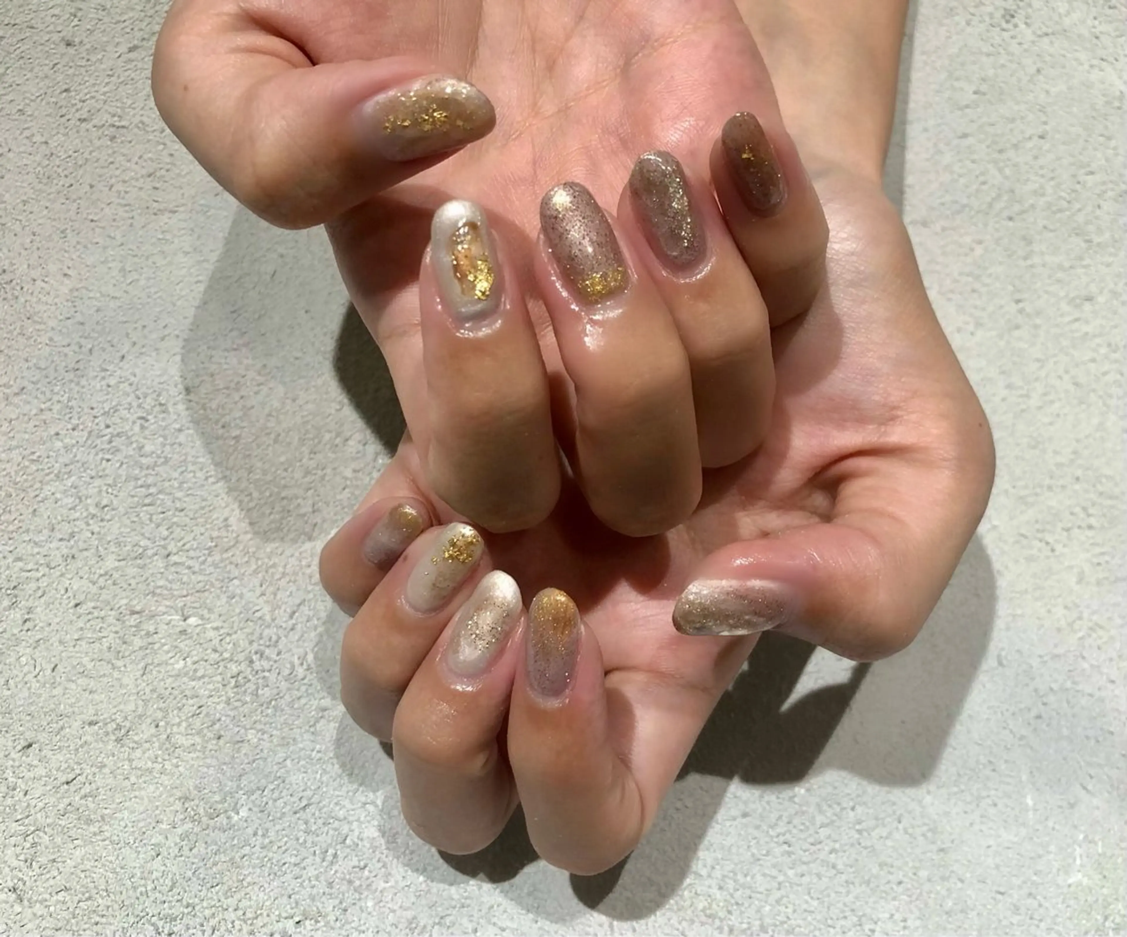 ネイル ニュアンスネイル RITZ福岡薬院店　まつげパーマ/マツエク/ネイル/眉毛所属・💅 momokoのネイルデザイン