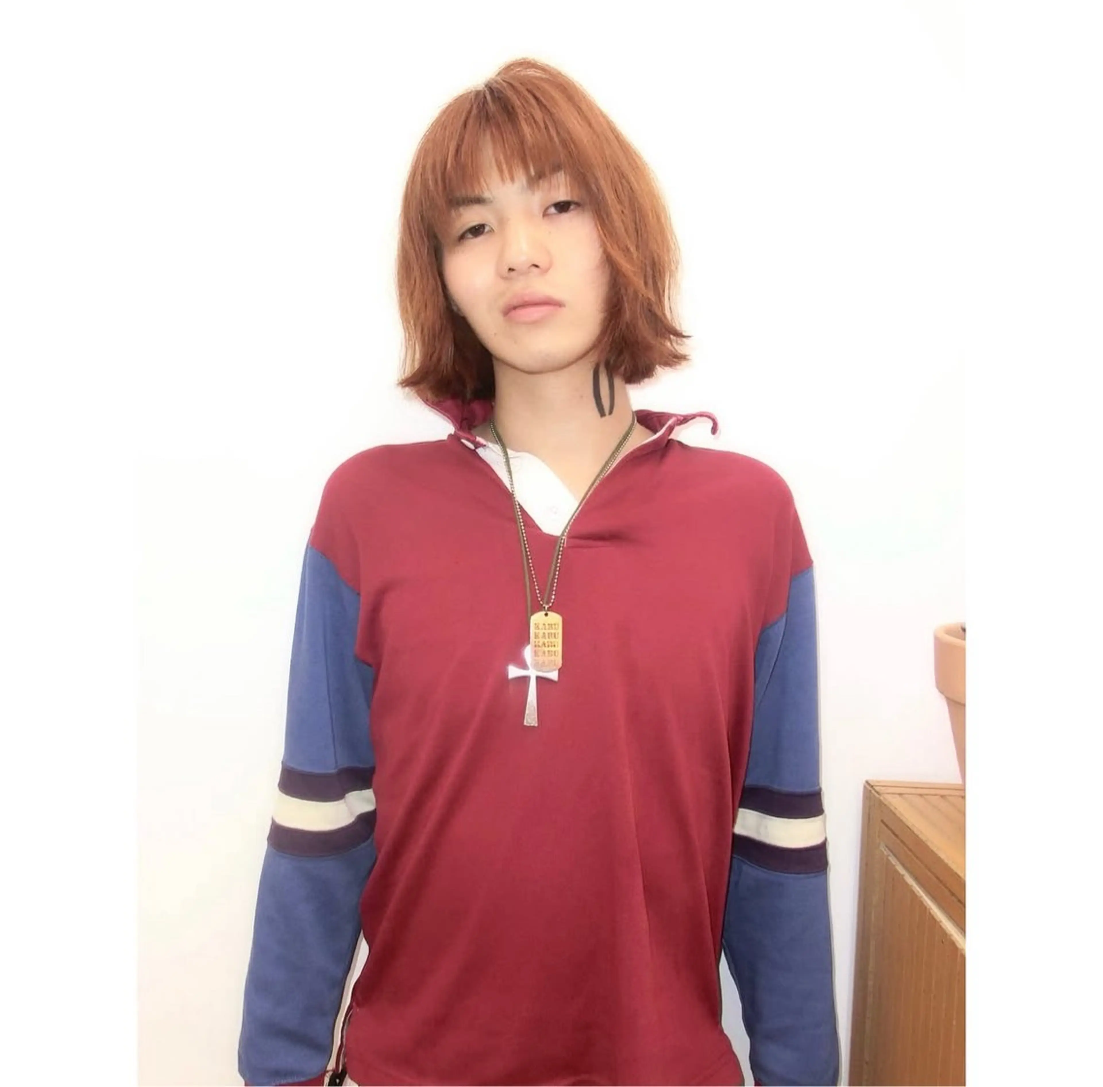 ミディアム カラー メンズ ヘアカラー トリートメント ヘアセット Kanna 神奈のヘアスタイル