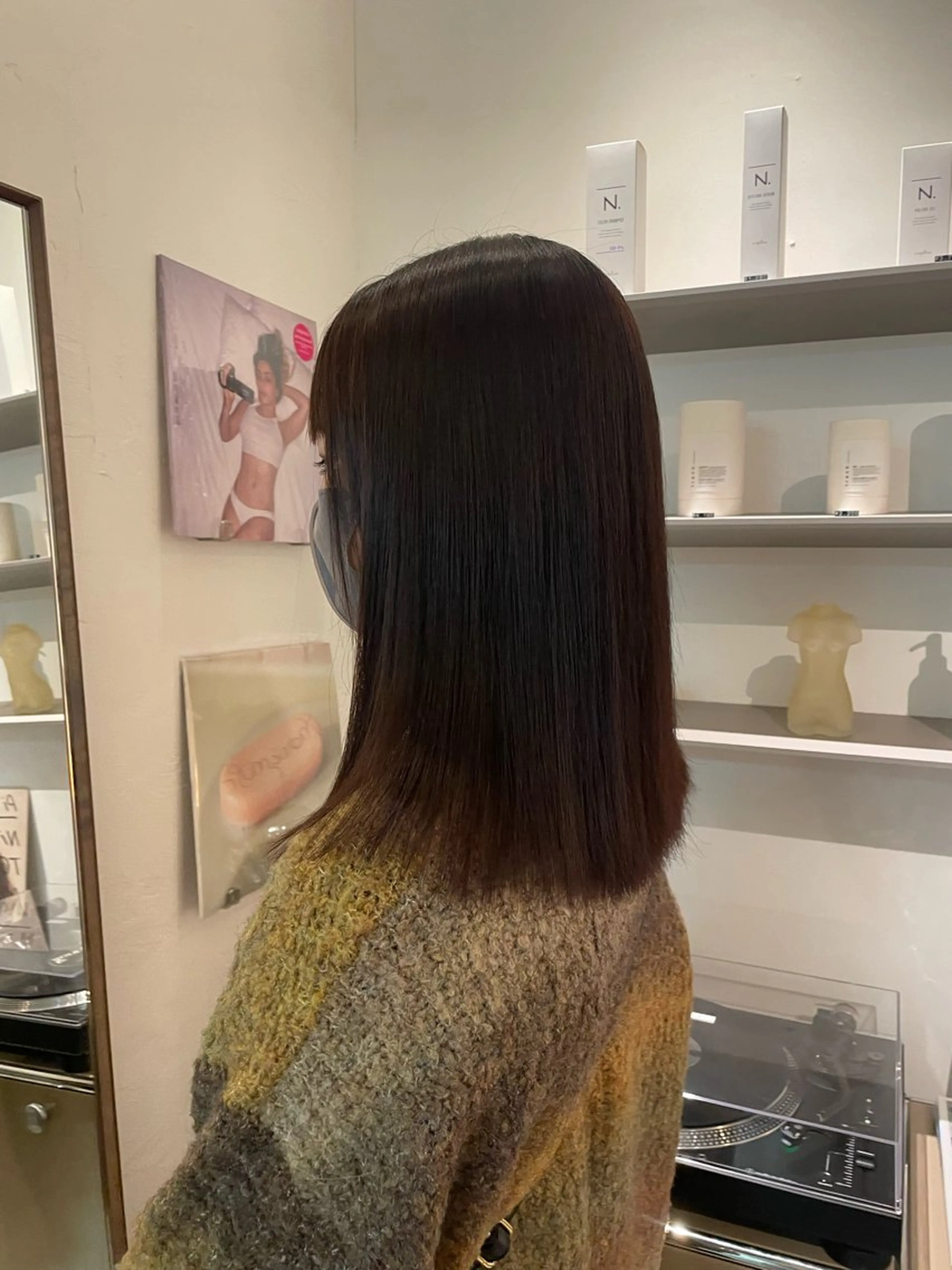 ロング 縮毛矯正 HITOMI ショートカットのヘアスタイル
