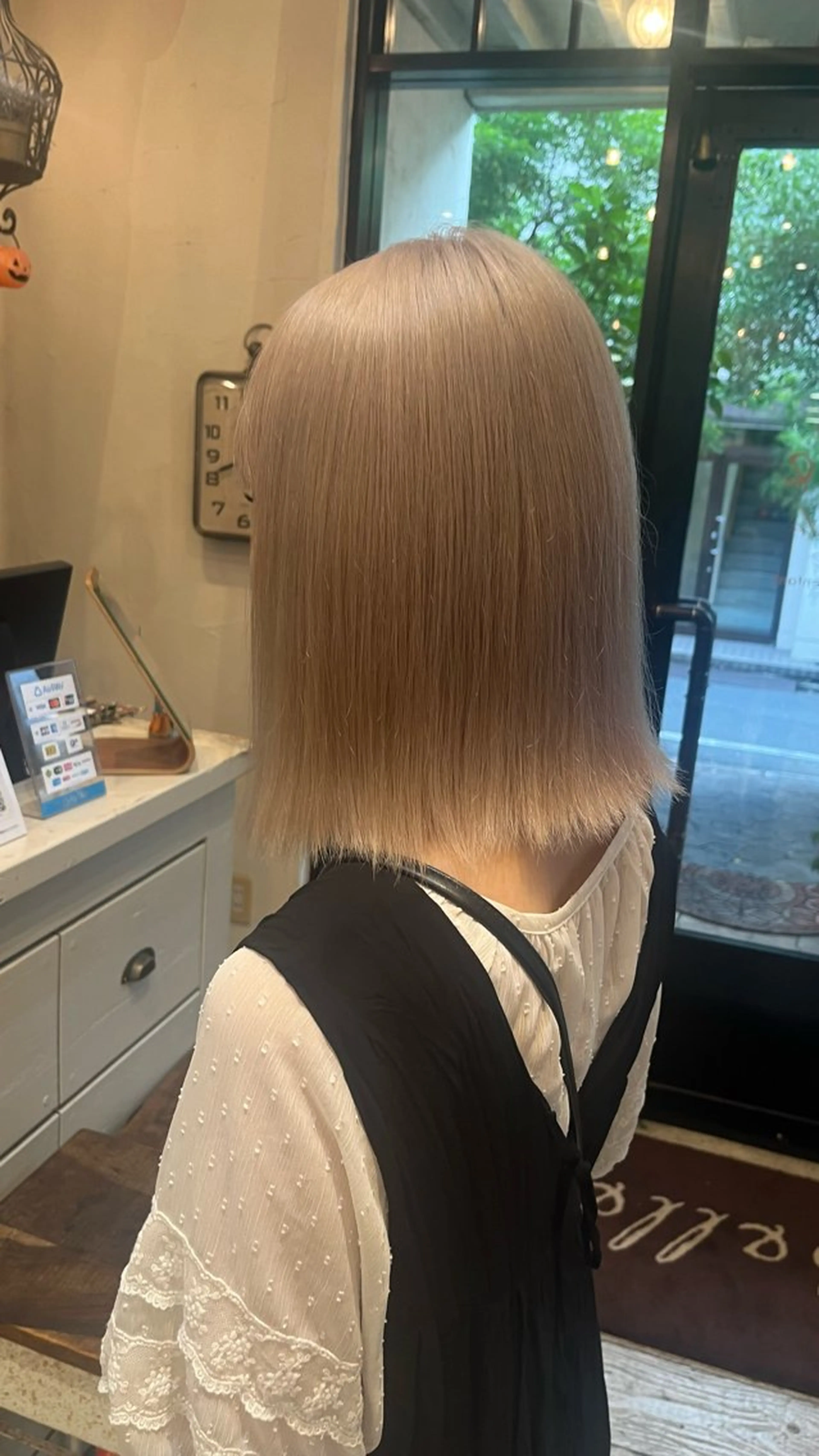 ミディアム カラー ベージュカラー ホワイトベージュ rise /メンズカットのヘアスタイル
