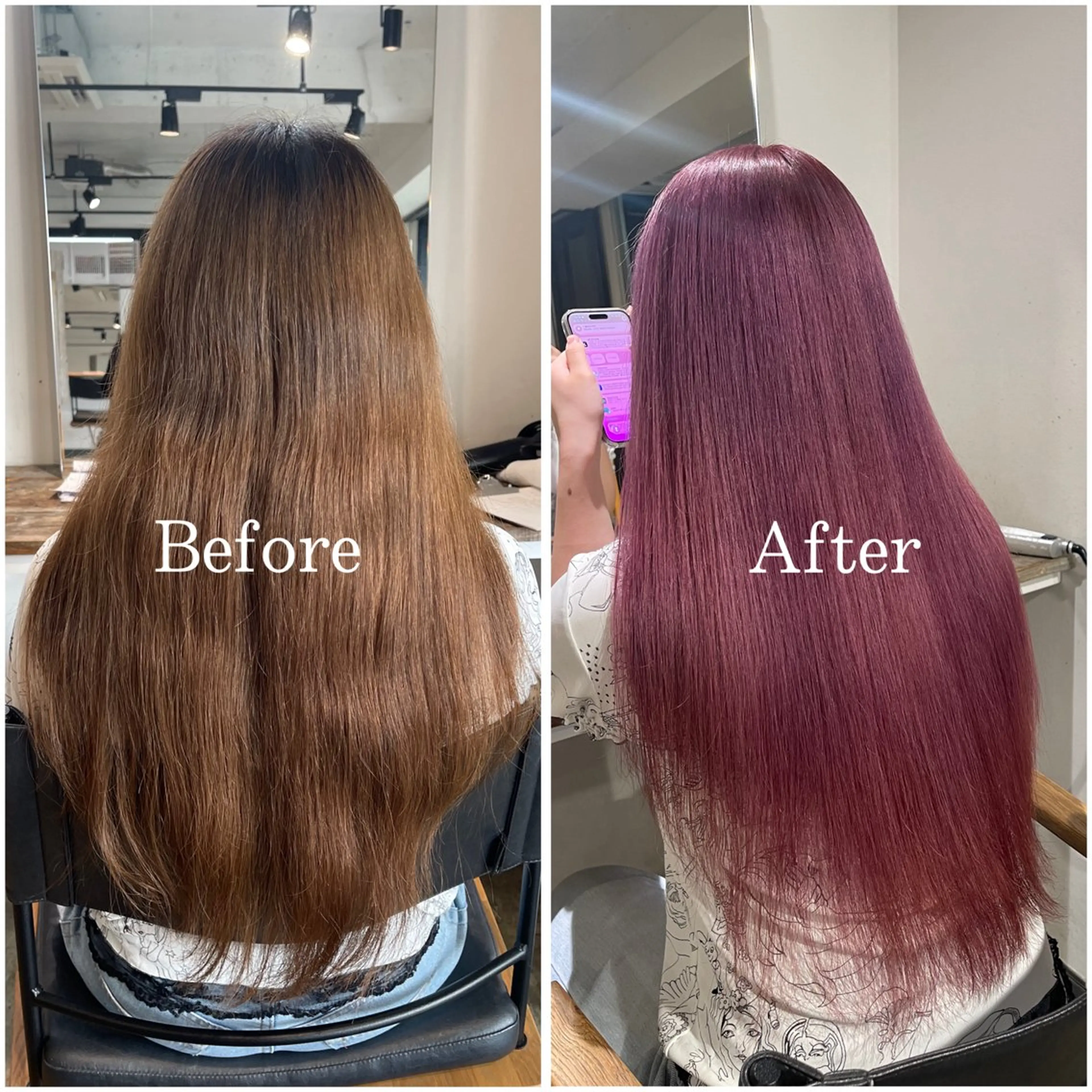 ロング カラー ブリーチ デザインカラー ハイトーンカラー ムラ修正/ ハイトーン💖Riaのヘアスタイル