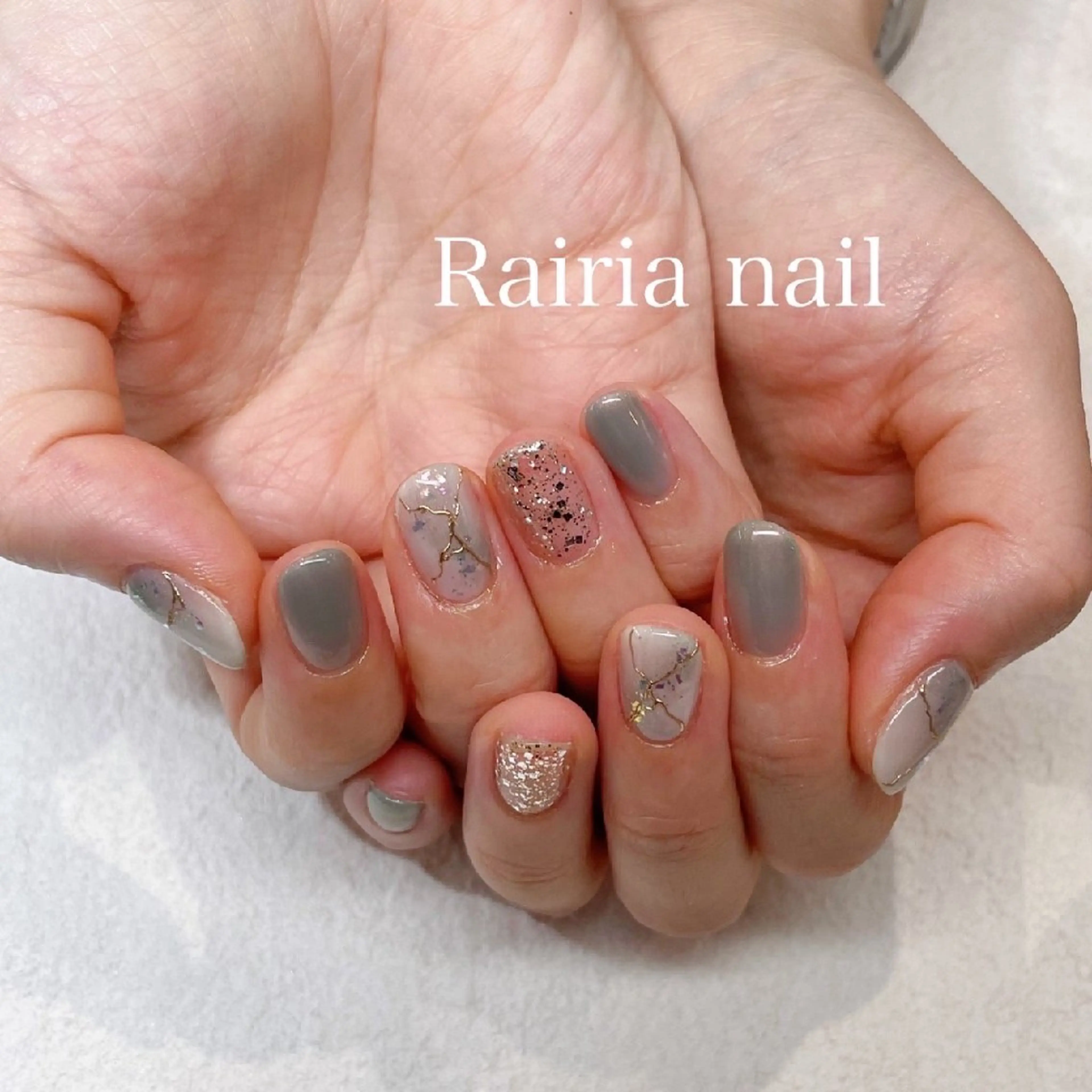 ネイル アートネイル ジェルネイル ニュアンスネイル パラジェル Rairianail 小手指店のネイルデザイン