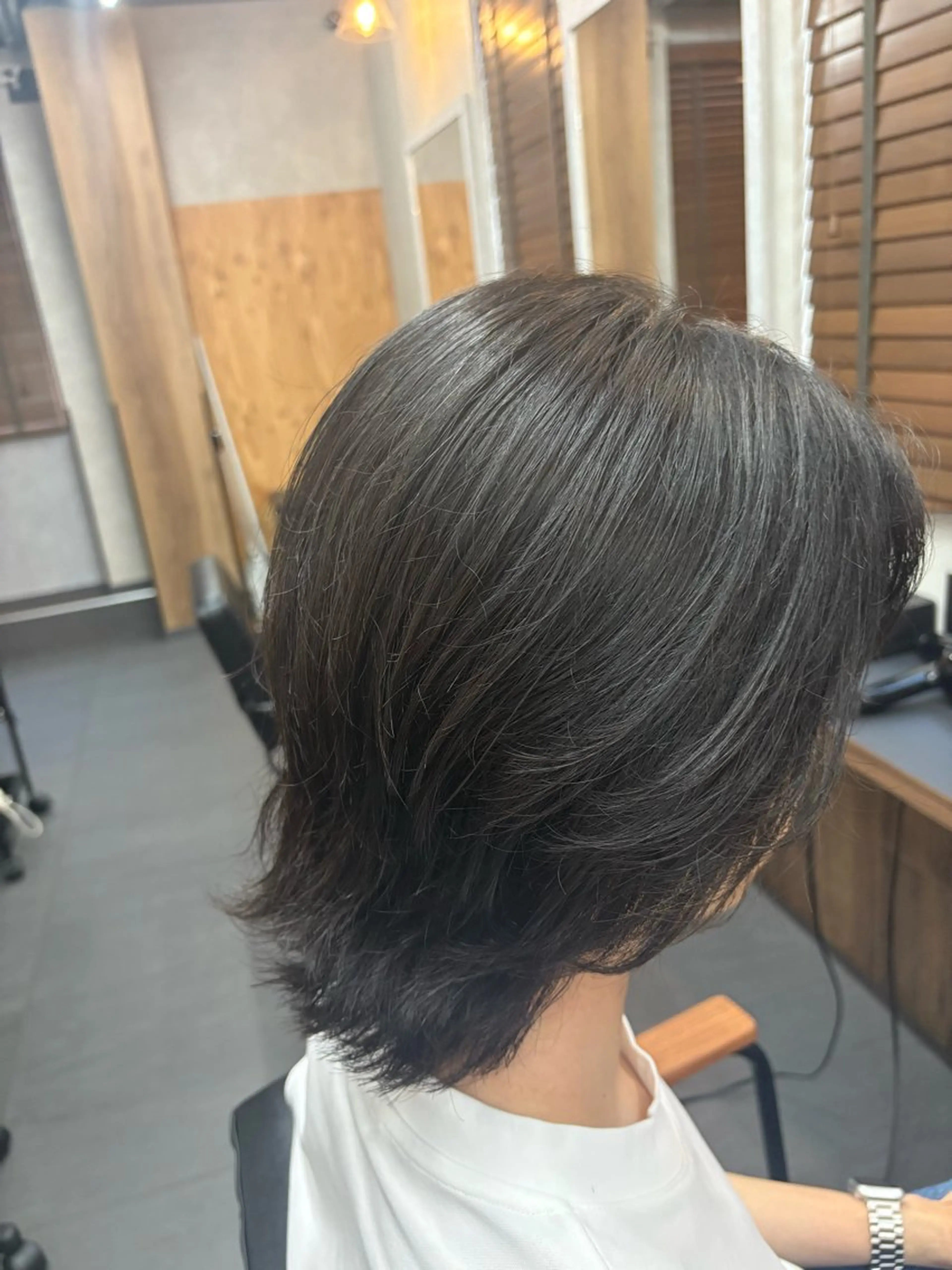 ミディアム メンズ カット メンズサロン Aso bee 桑原 剛志のヘアスタイル