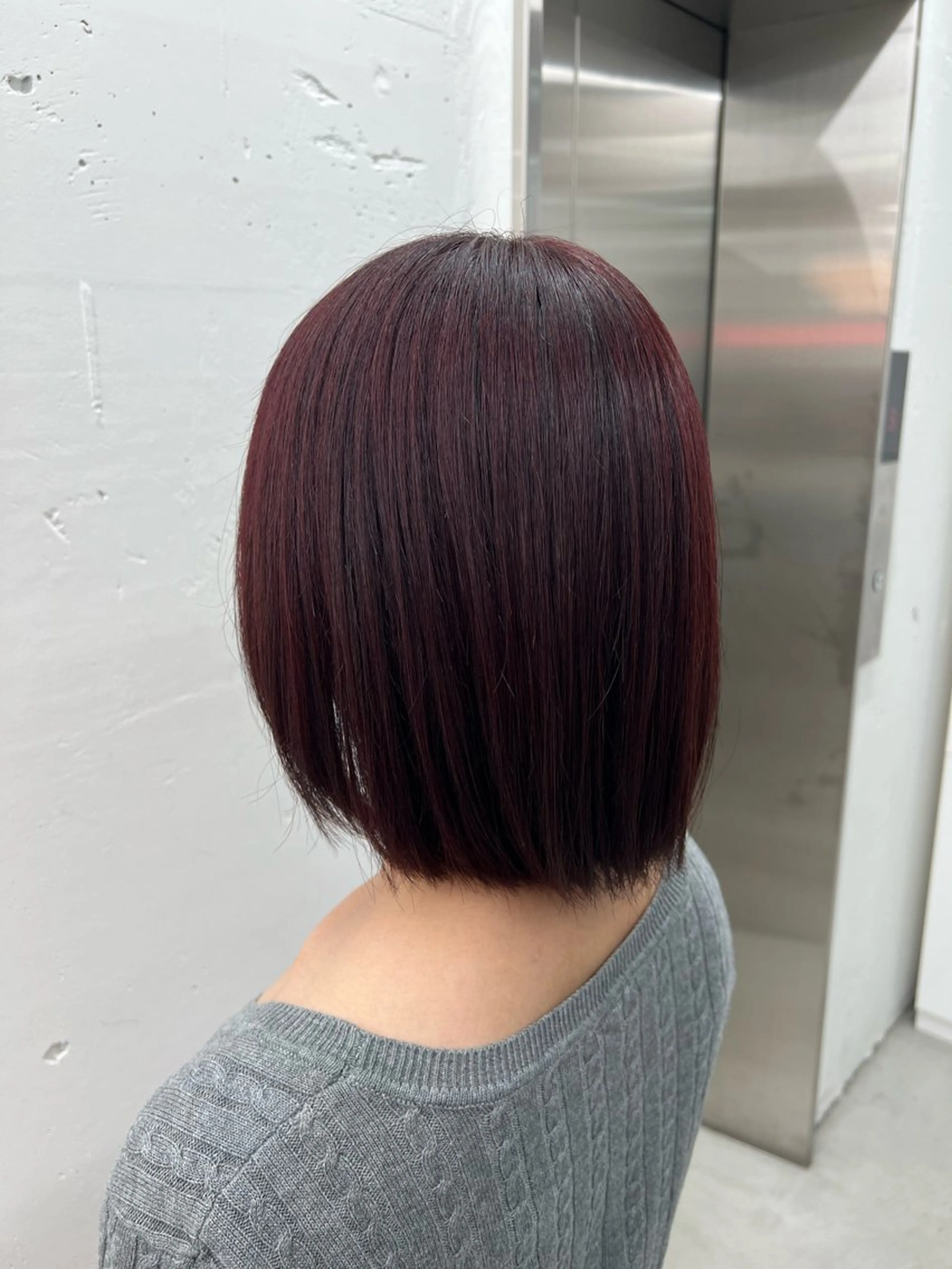 ミディアム カラー ブリーチ ブリーチなしカラー ヘアカラー トリートメント あすか JILLSTUDIOのヘアスタイル