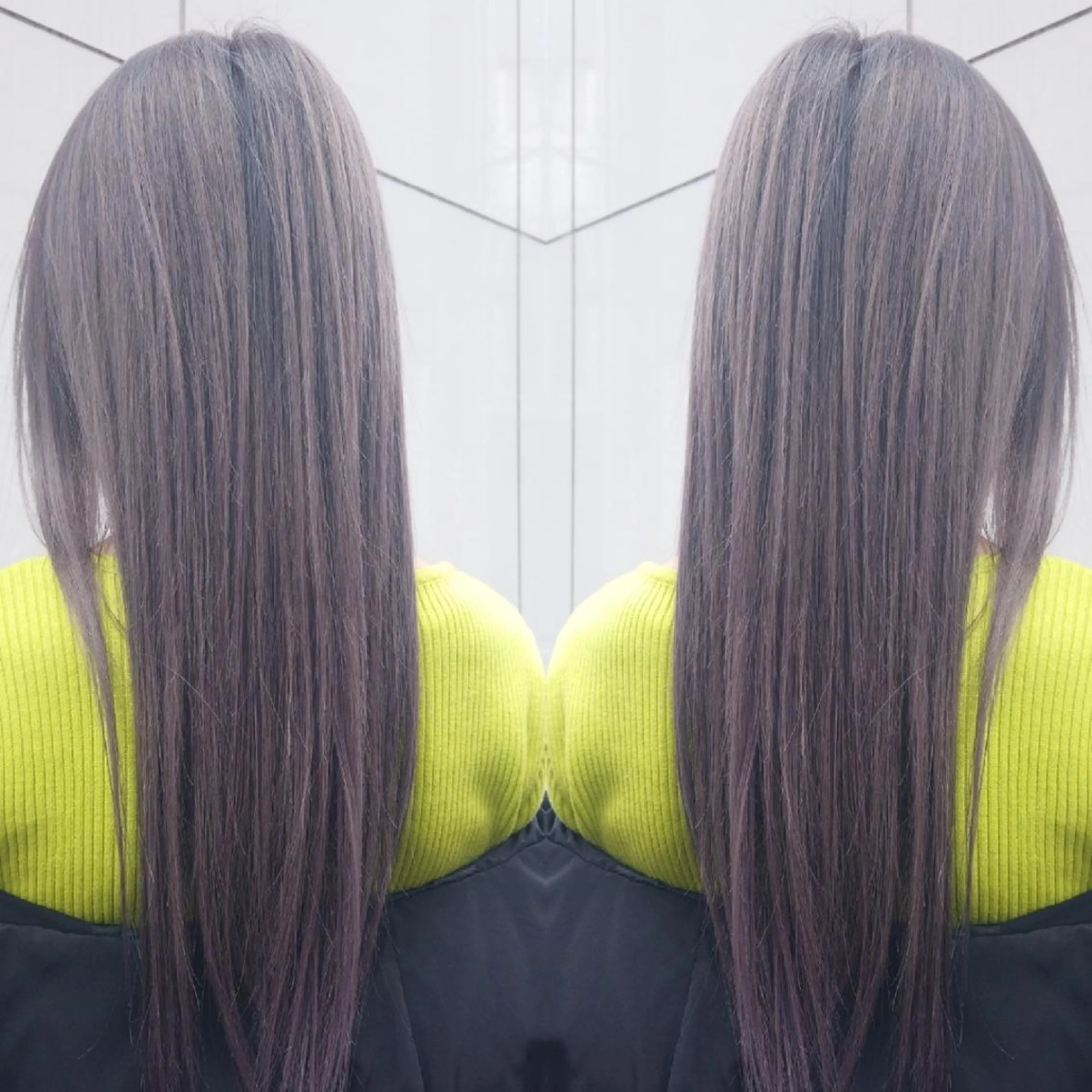 ロング カラー ヘアアレンジ ブリーチ カット ヘアカラー 竹内啓太 ボブのヘアスタイル