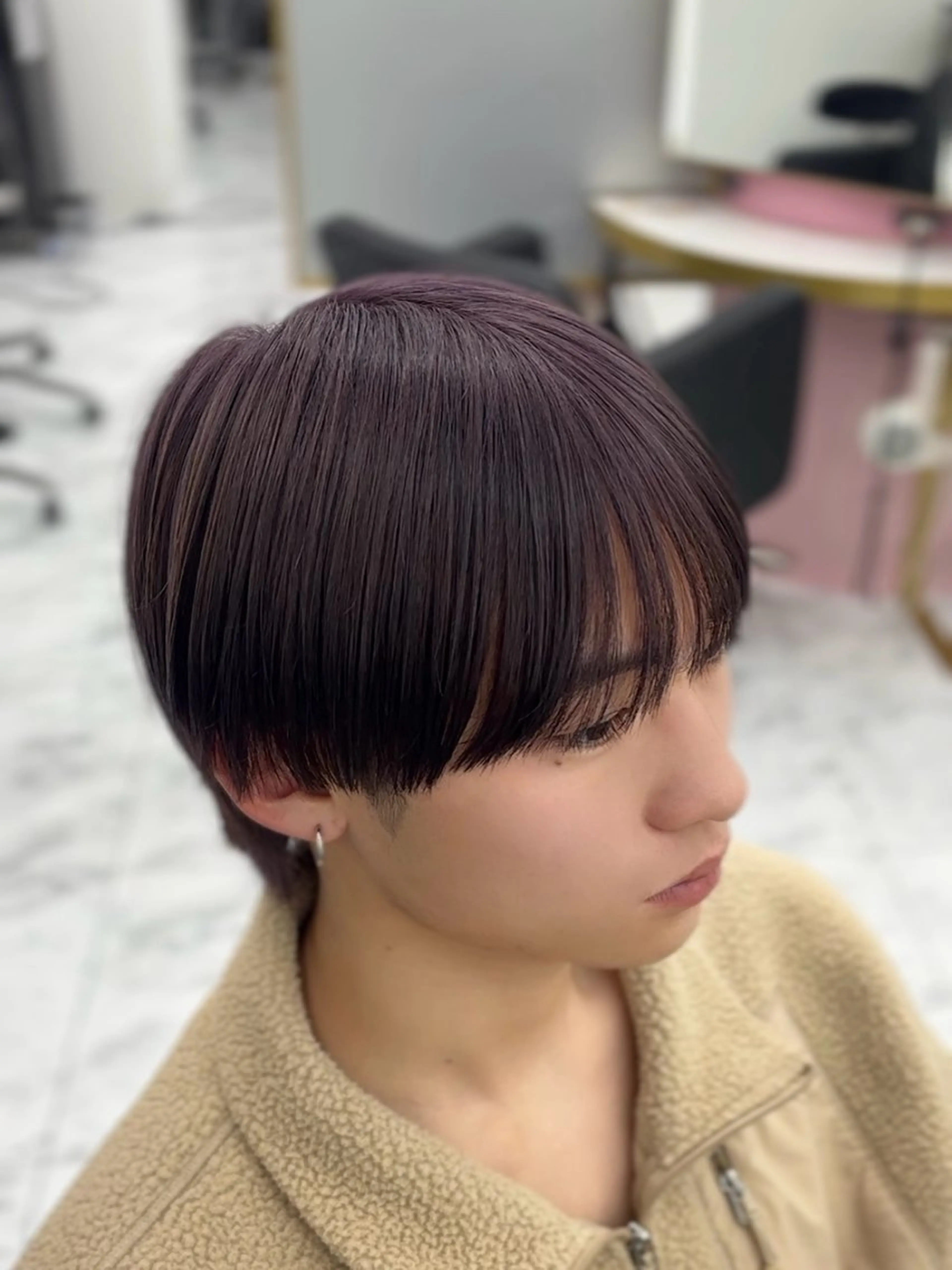 カラー メンズ ヘアカラー トリートメント メンズカット ‪‪/メッシュのヘアスタイル