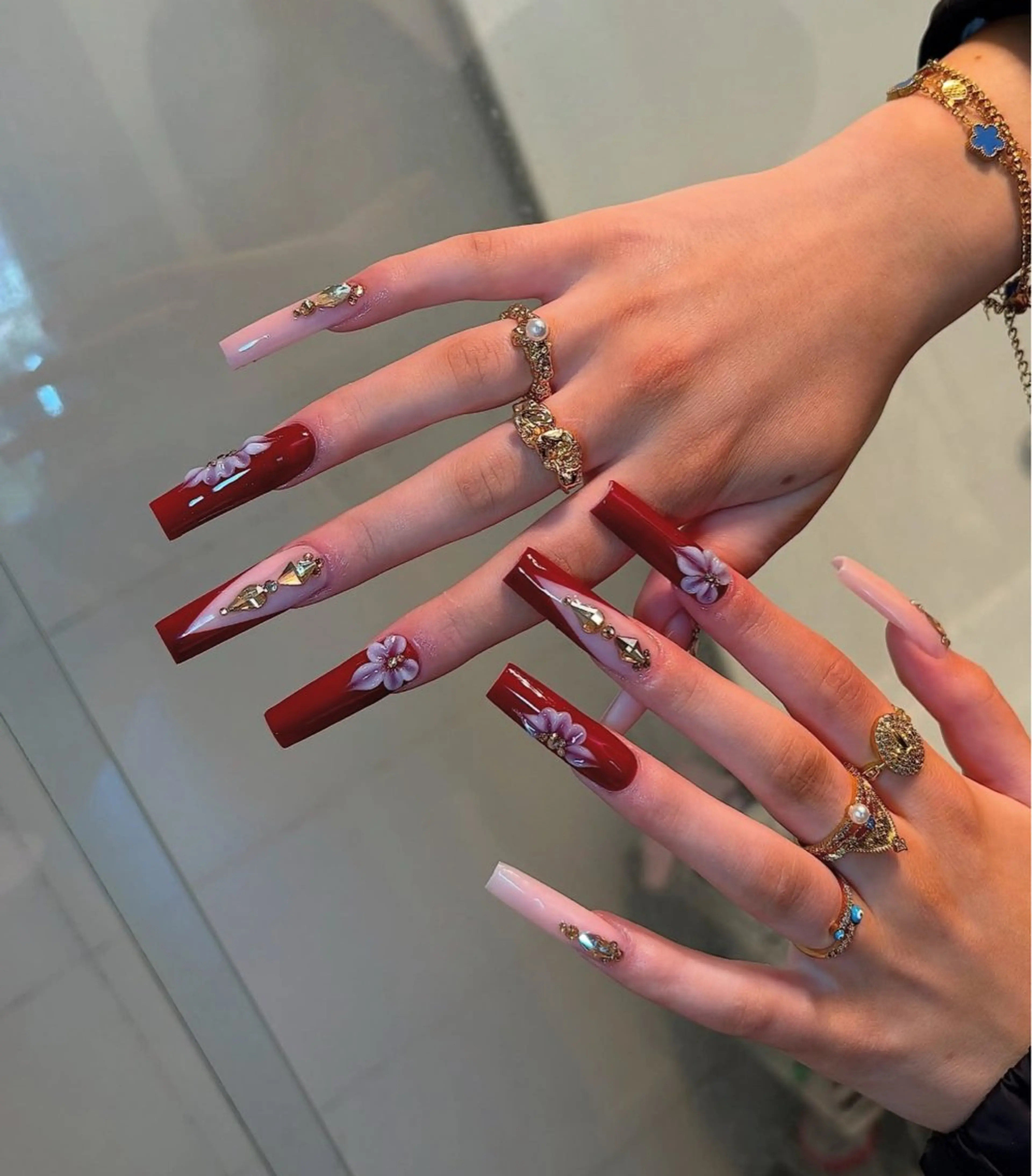 ネイル 長さ出し ジェルネイル オフィスネイル ワンカラーネイル パラジェル ハンドネイル Michi_Nails_Salon所属・Michi Nail Staffのネイルデザイン