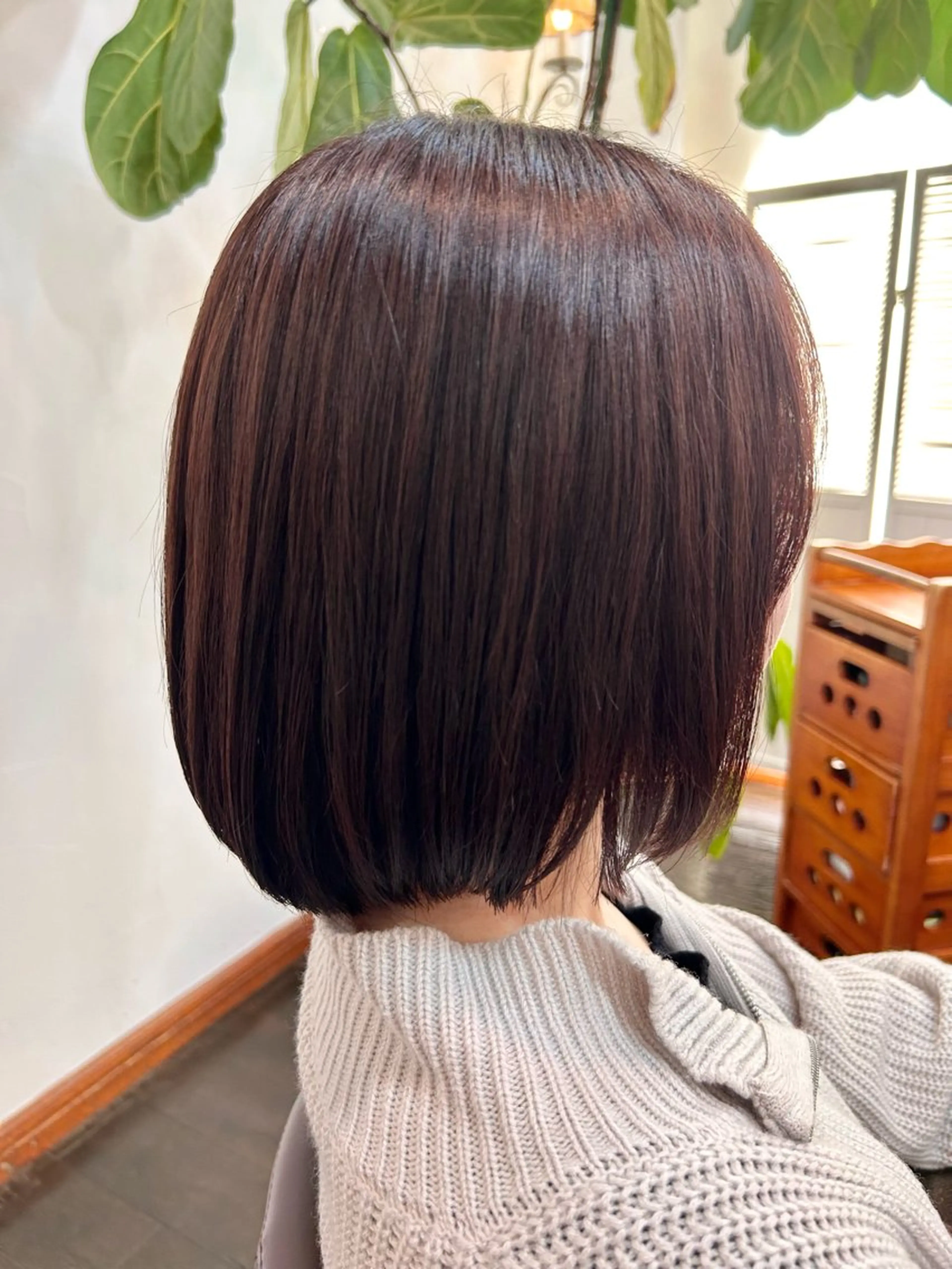 カラー ブラウンカラー レッドカラー 坂本 瑞季のヘアスタイル