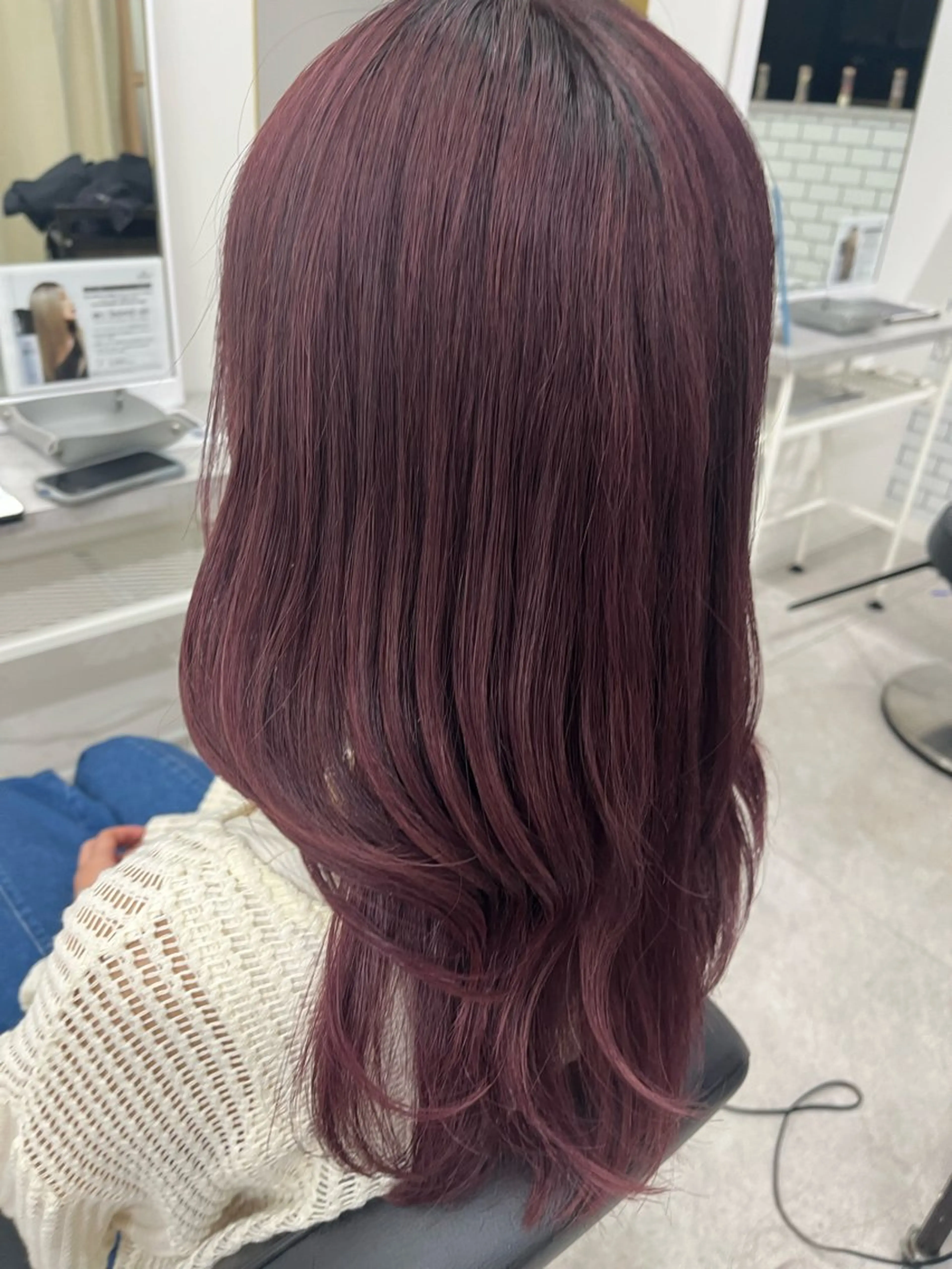 ロング カラー ブリーチ ラベンダーカラー ピンクカラー ピンクラベンダー 🫧ぷる艶カラー🫧 Yuubi🦩のヘアスタイル
