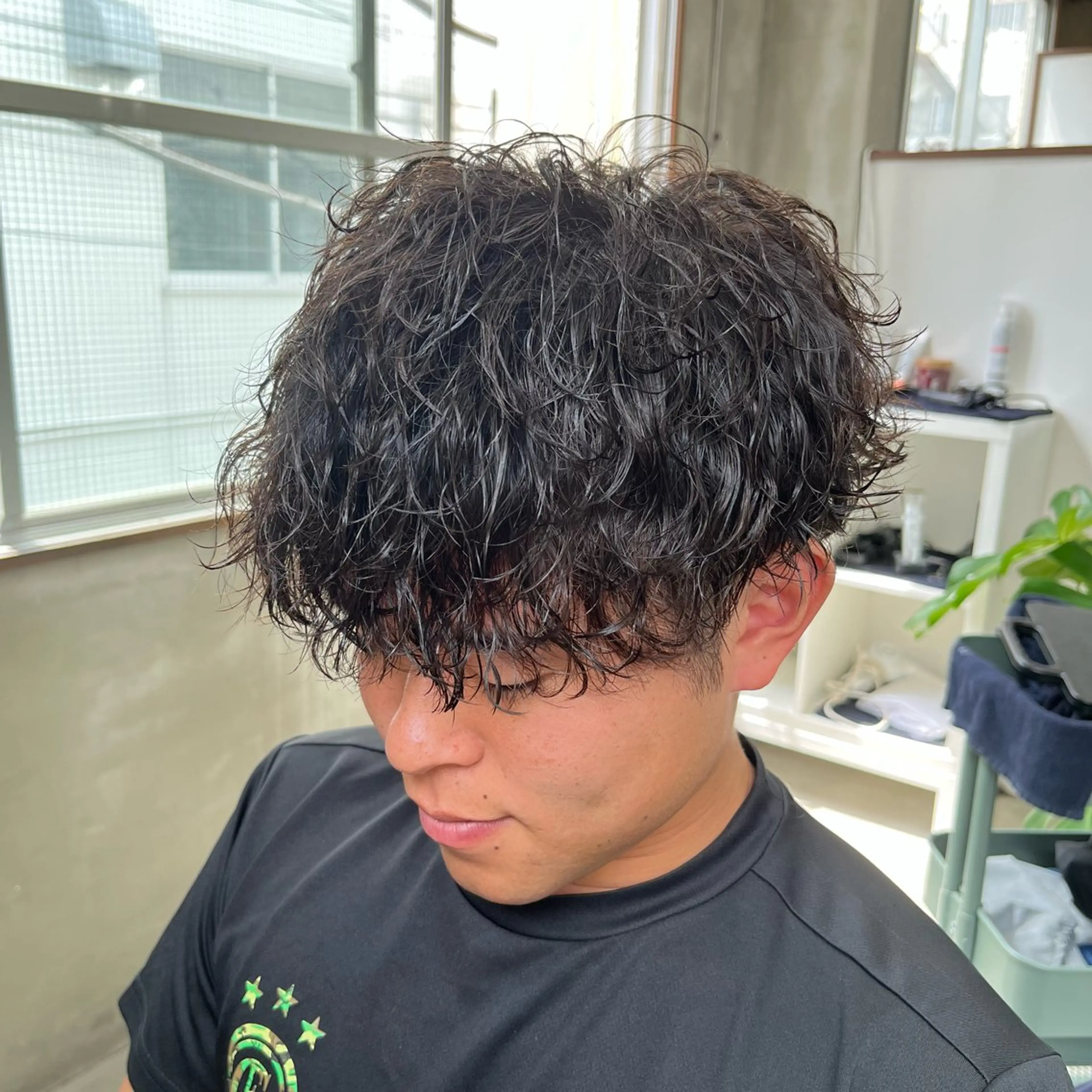 ショート パーマ メンズ カット メンズ満足度No.1 代表　北野拓海　蕨のヘアスタイル