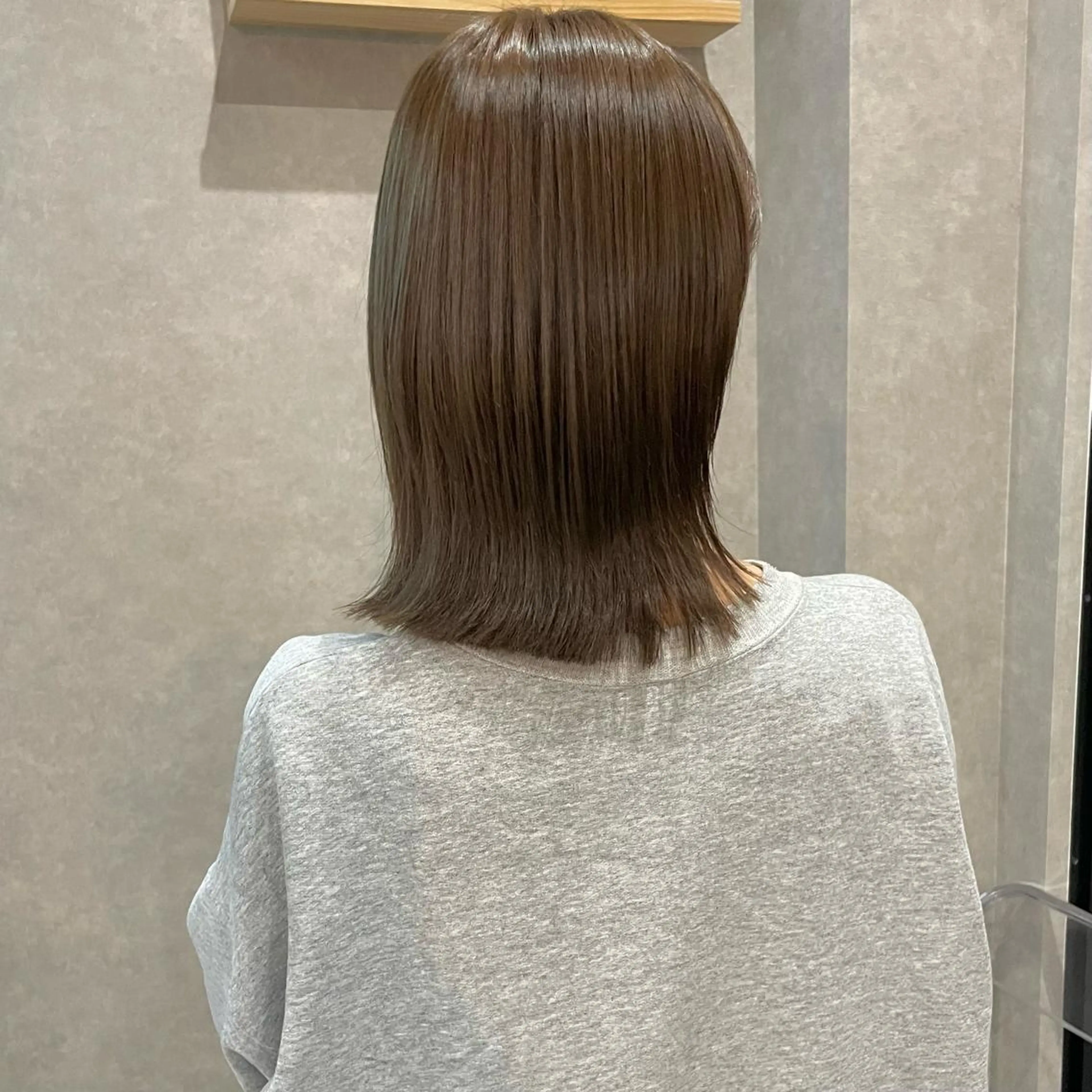 ミディアム カラー ヘアカラー トリートメント はちすか るかのヘアスタイル