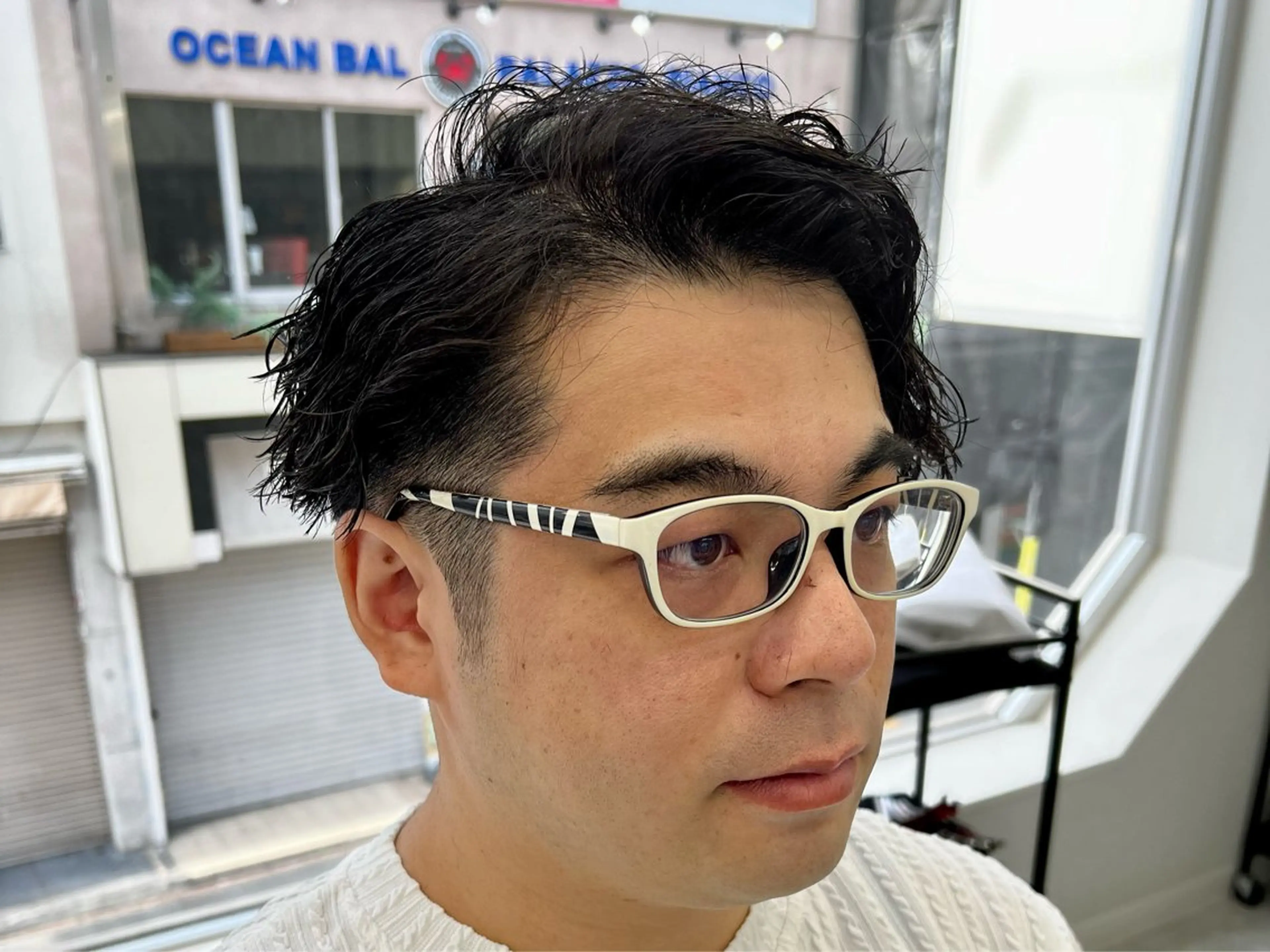 ショート パーマ メンズ カット パーマ メンズカット/波巻き TAKUMAのヘアスタイル