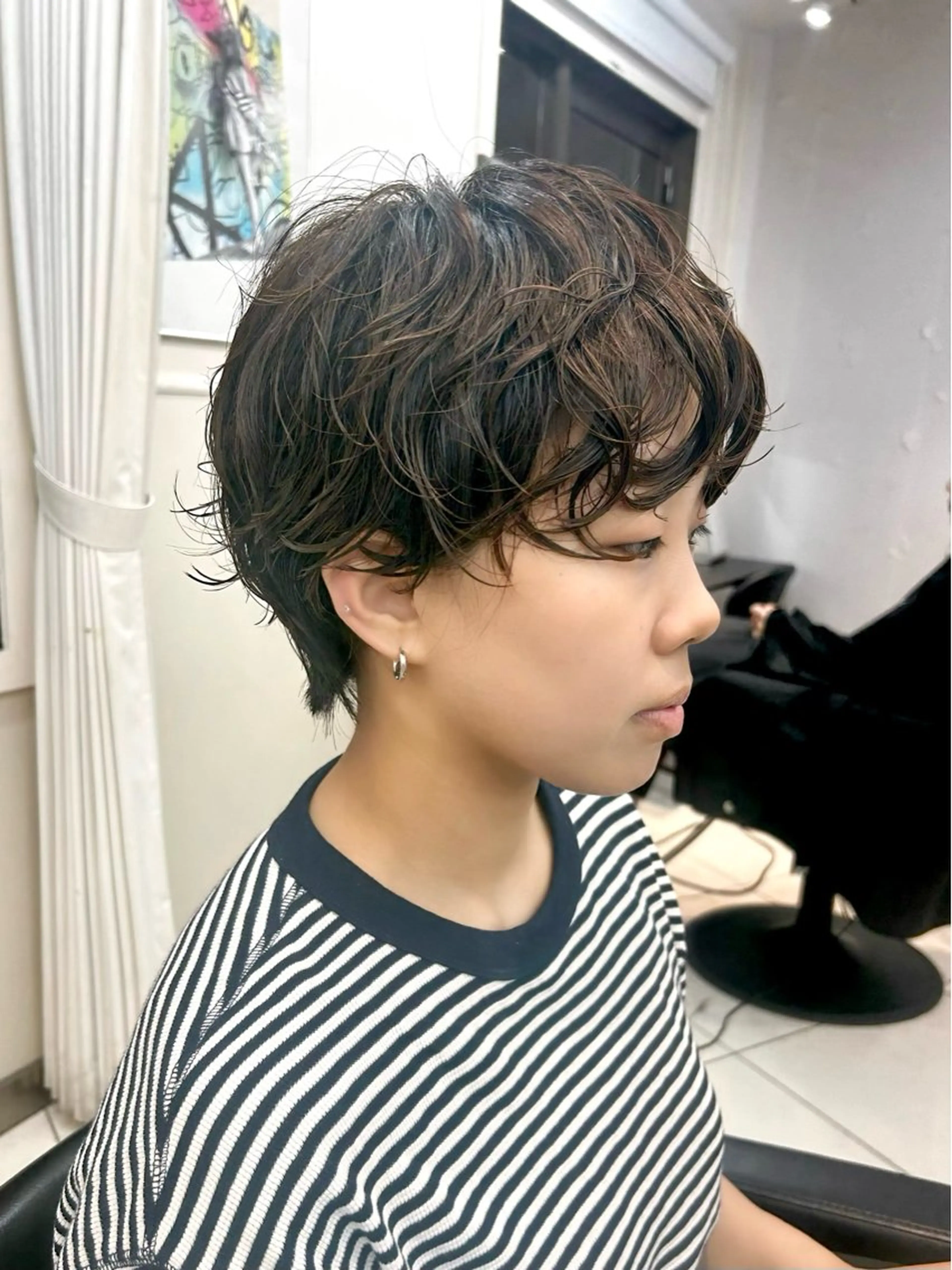 ショート パーマ カット パーマ adatto錦糸町店所属・艶髪/ショート/ ボブ/なつきのヘアスタイル