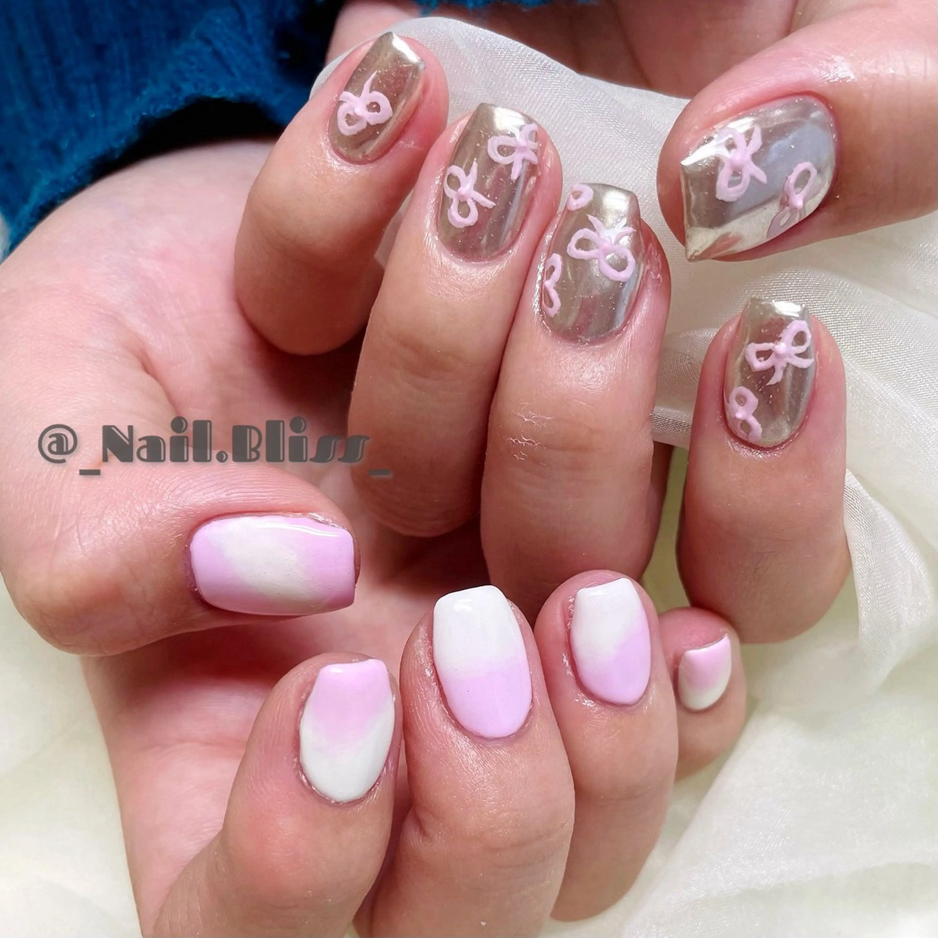ネイル 持ち込み ハンドネイル NAIL BLISSのネイルデザイン