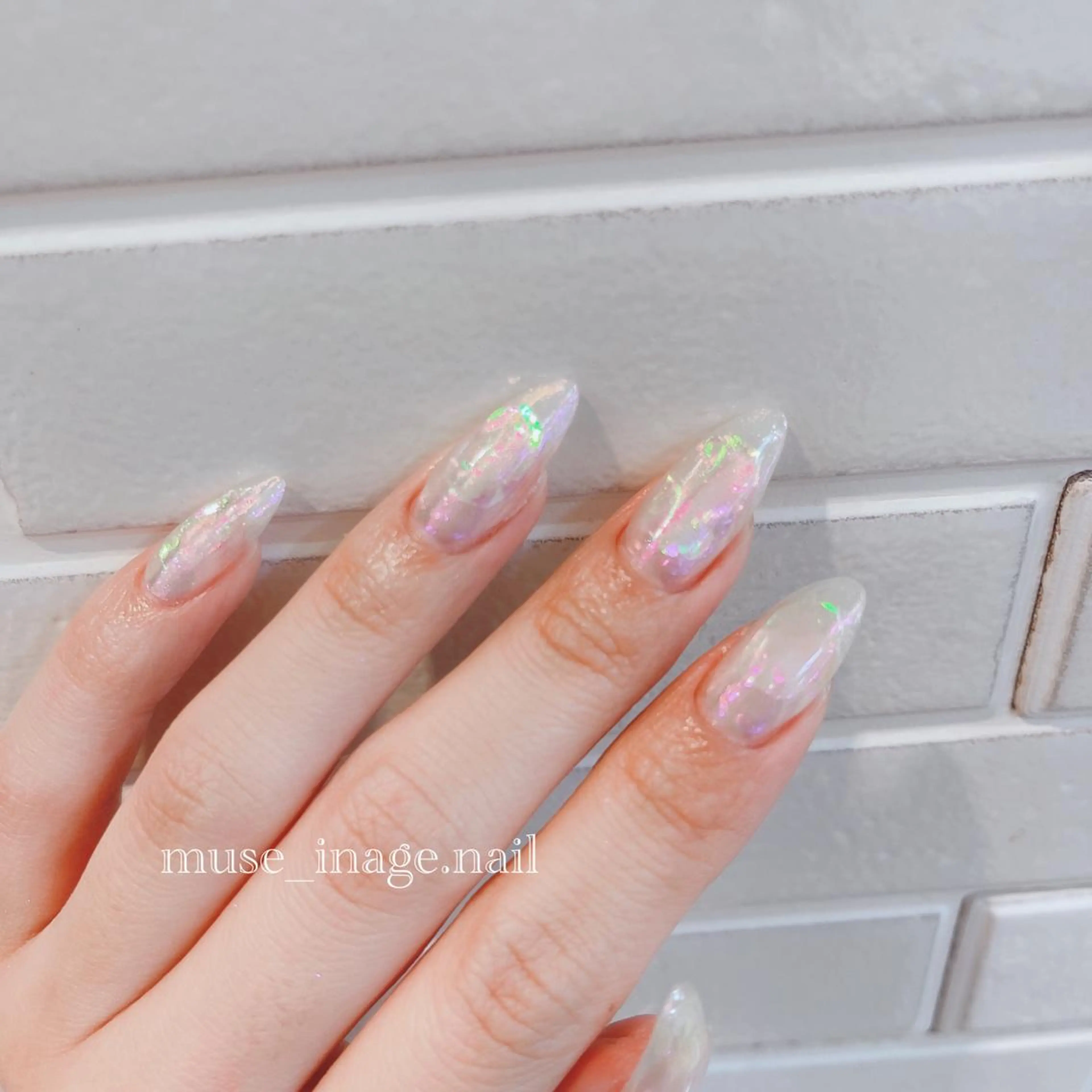 ネイル 氷ネイル・うるうるネイル ハンドネイル Nailsalon Julius luna所属・Juliusluna FUZUKIのネイルデザイン