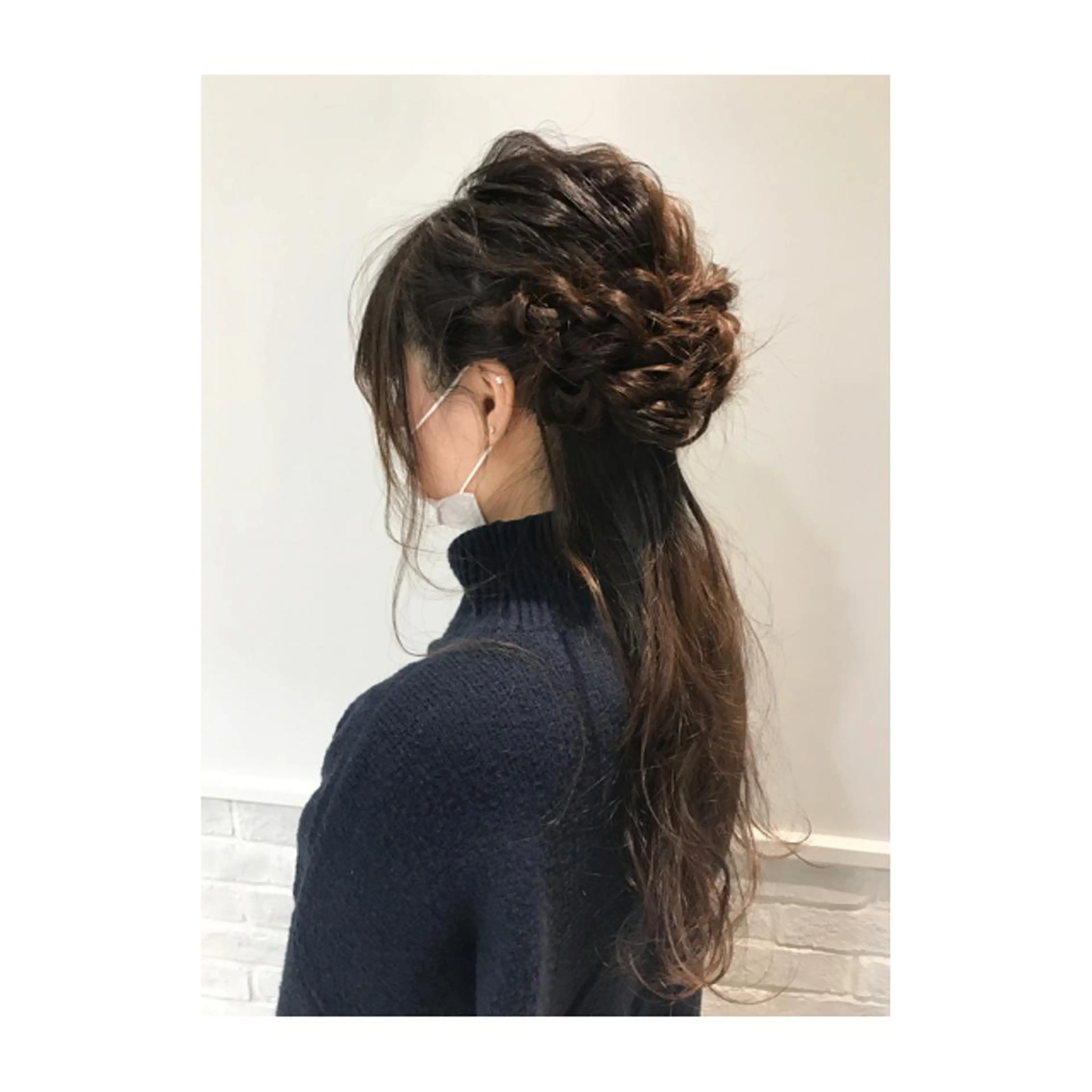 ロング ヘアアレンジ ハーフアップ 若林 美由希のヘアスタイル