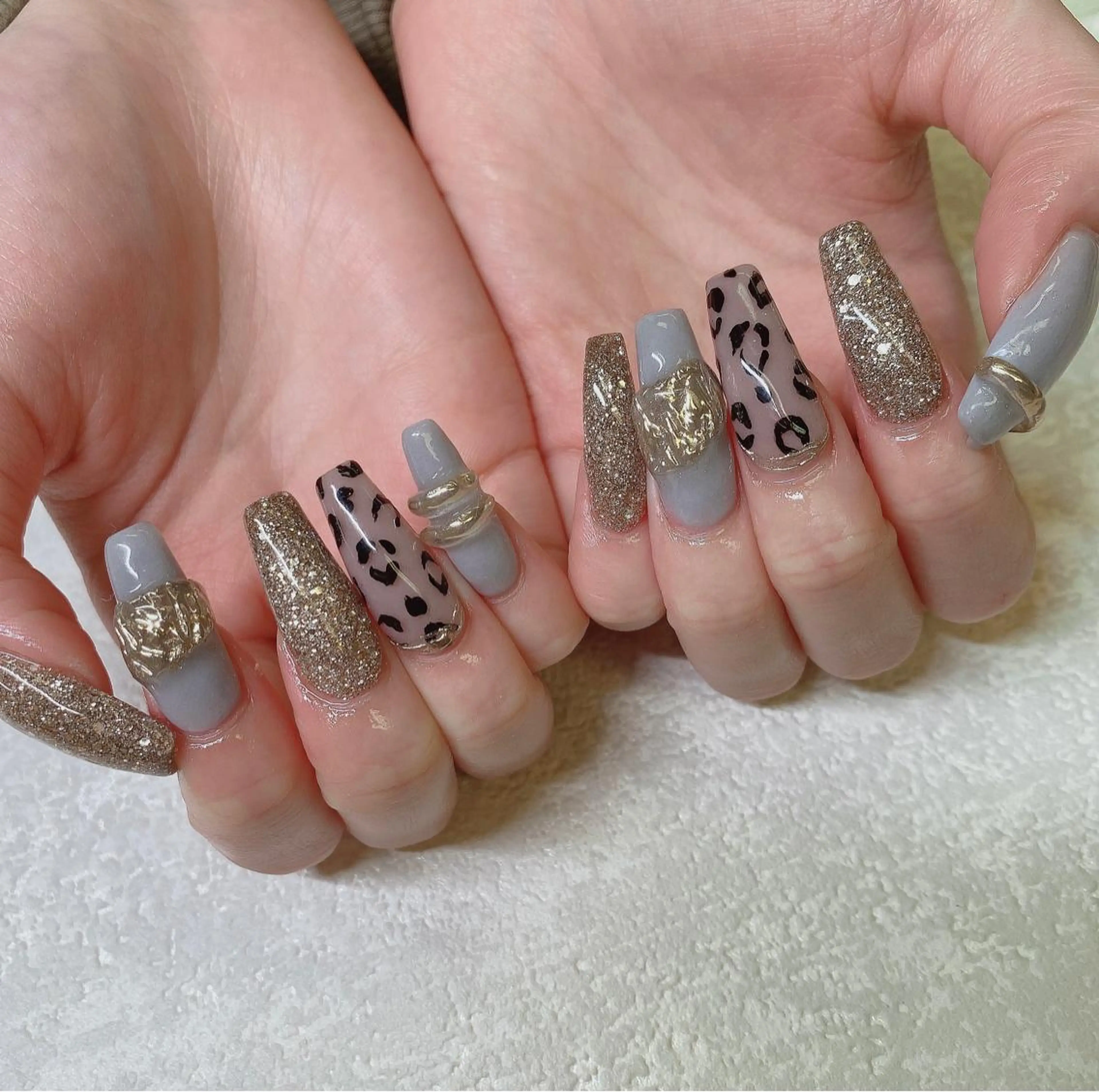 セミロング ハンドネイル JNA認定講師🌸 RIEのネイルデザイン