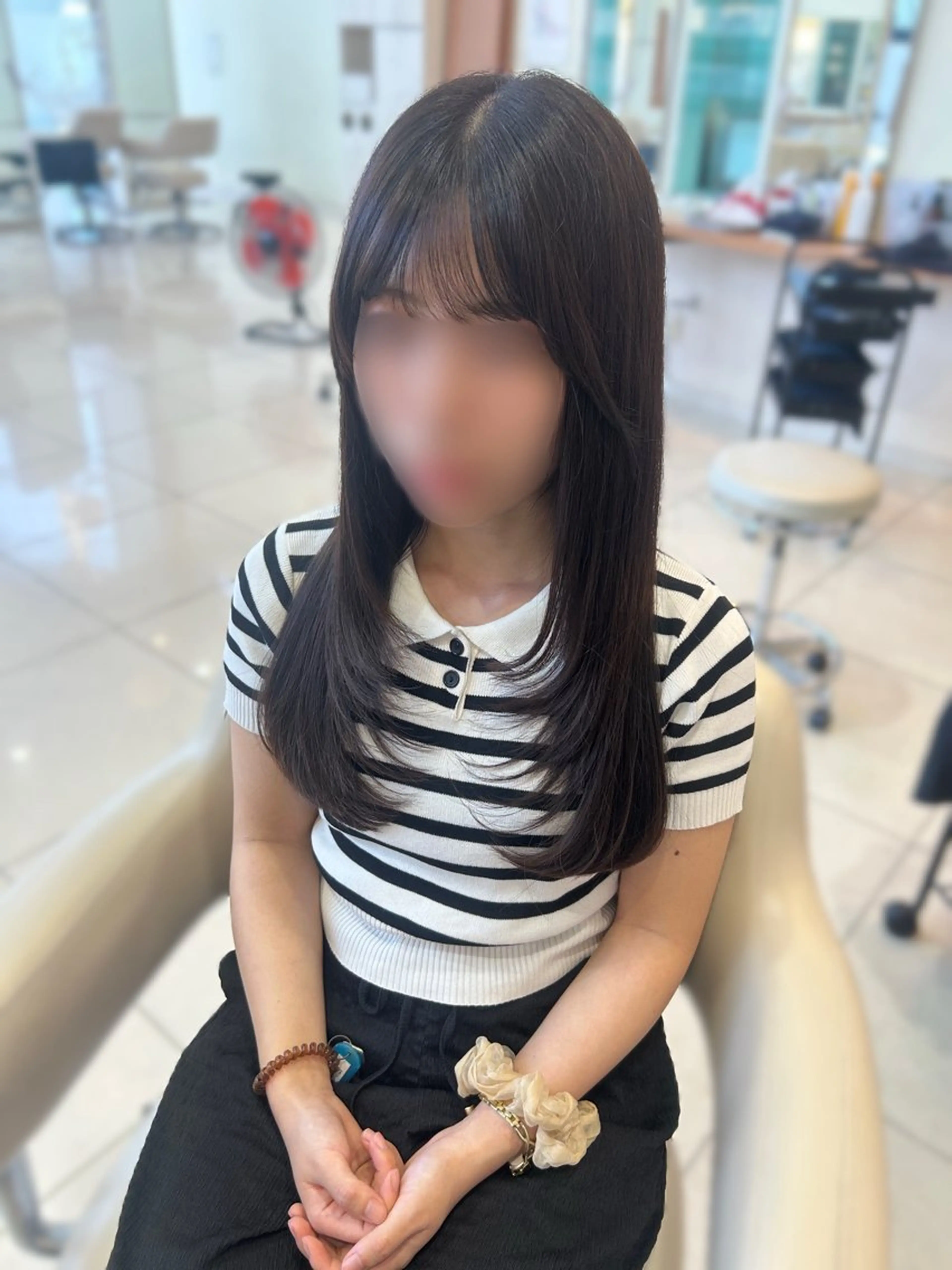 ロング レイヤーカット アンフェリール原島店 ユウのヘアスタイル