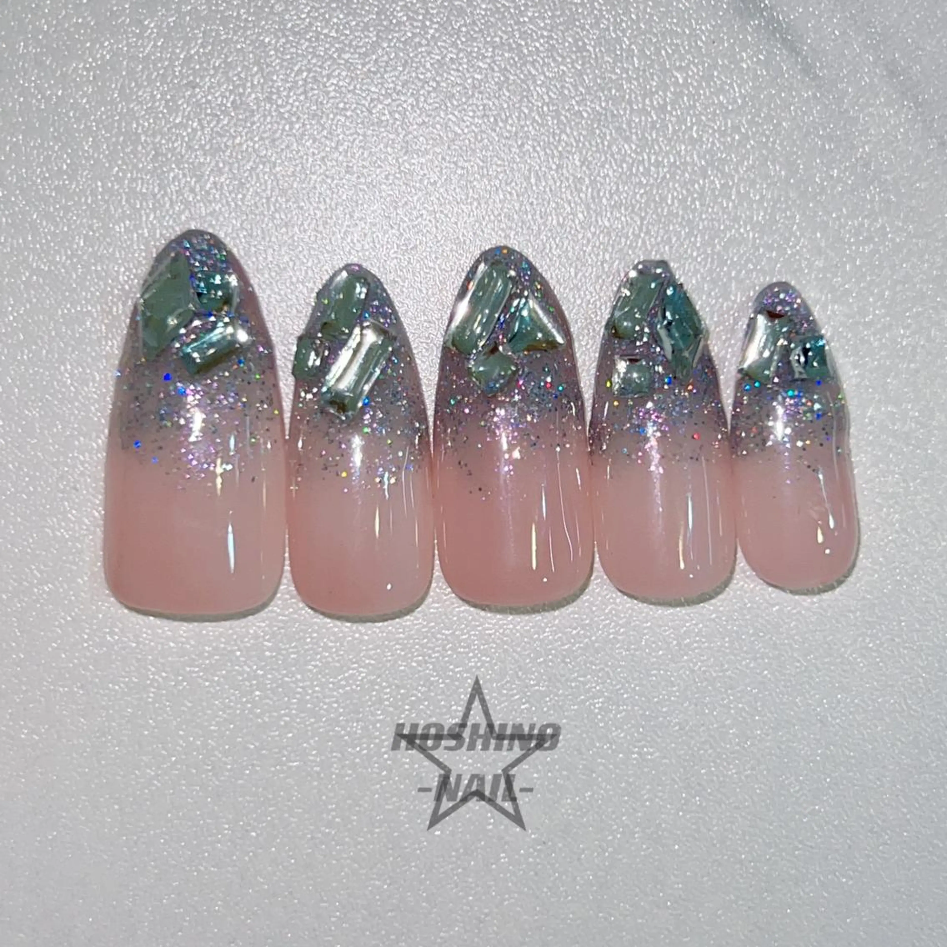 メンズ ネイル キラキラネイル ハンドネイル ★HOSHINO NAIL★新宿店のネイルデザイン