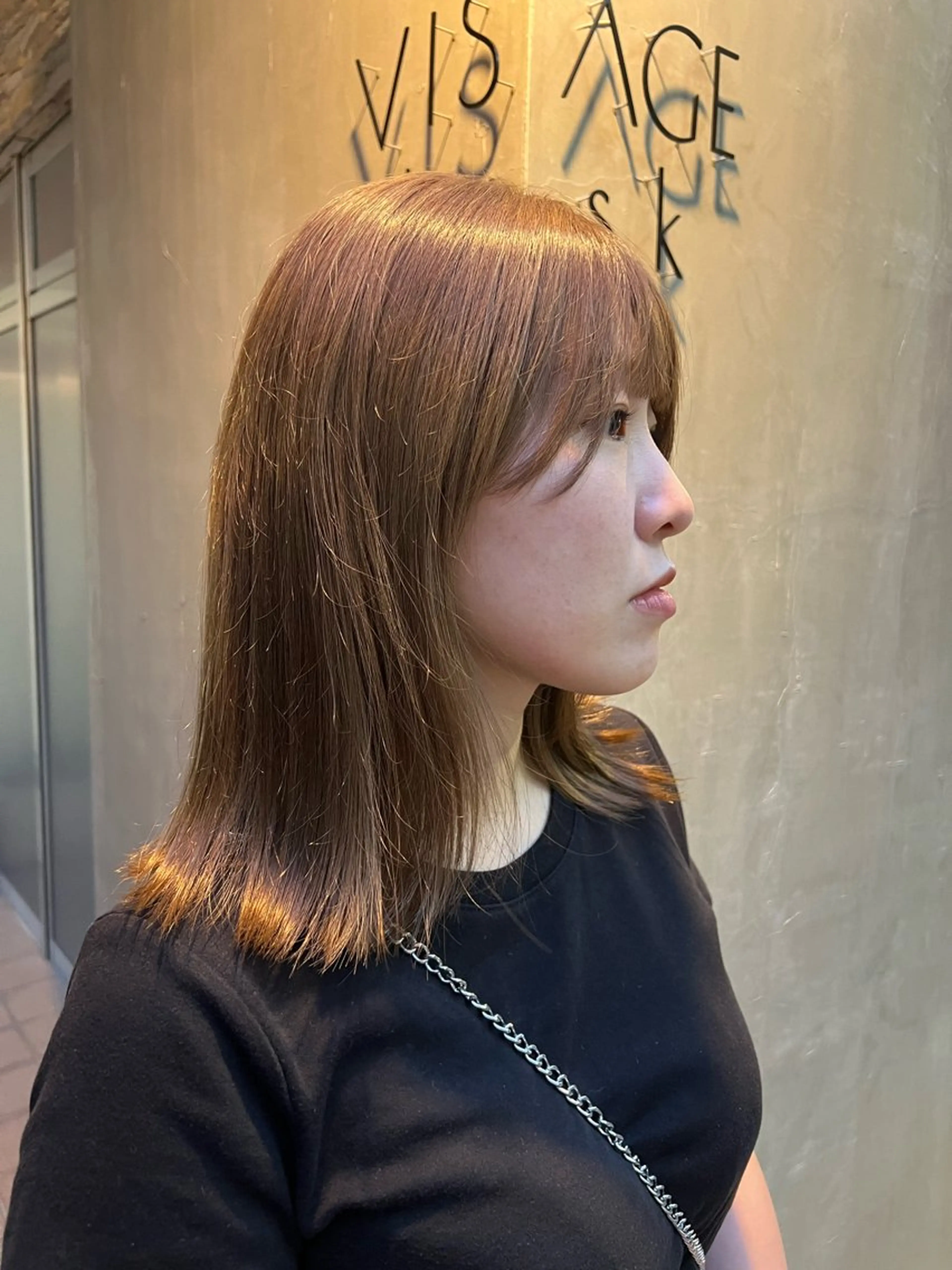 ミディアム カラー ベージュカラー ミルクティーベージュ 似合わせカット💙 いぐち しょうた💙のヘアスタイル