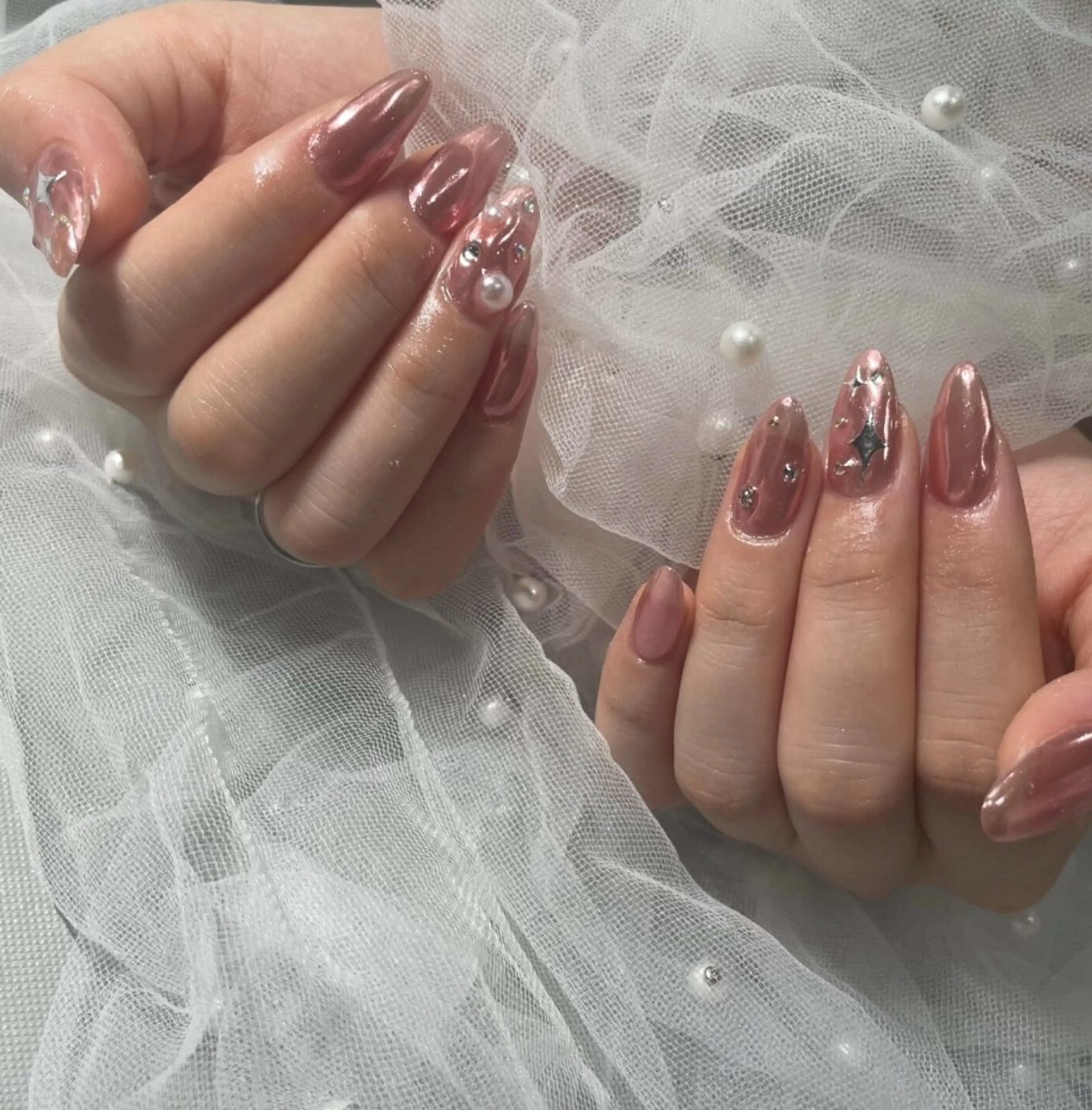 ネイル ミラーネイル ハンドネイル Renatus Nailのネイルデザイン