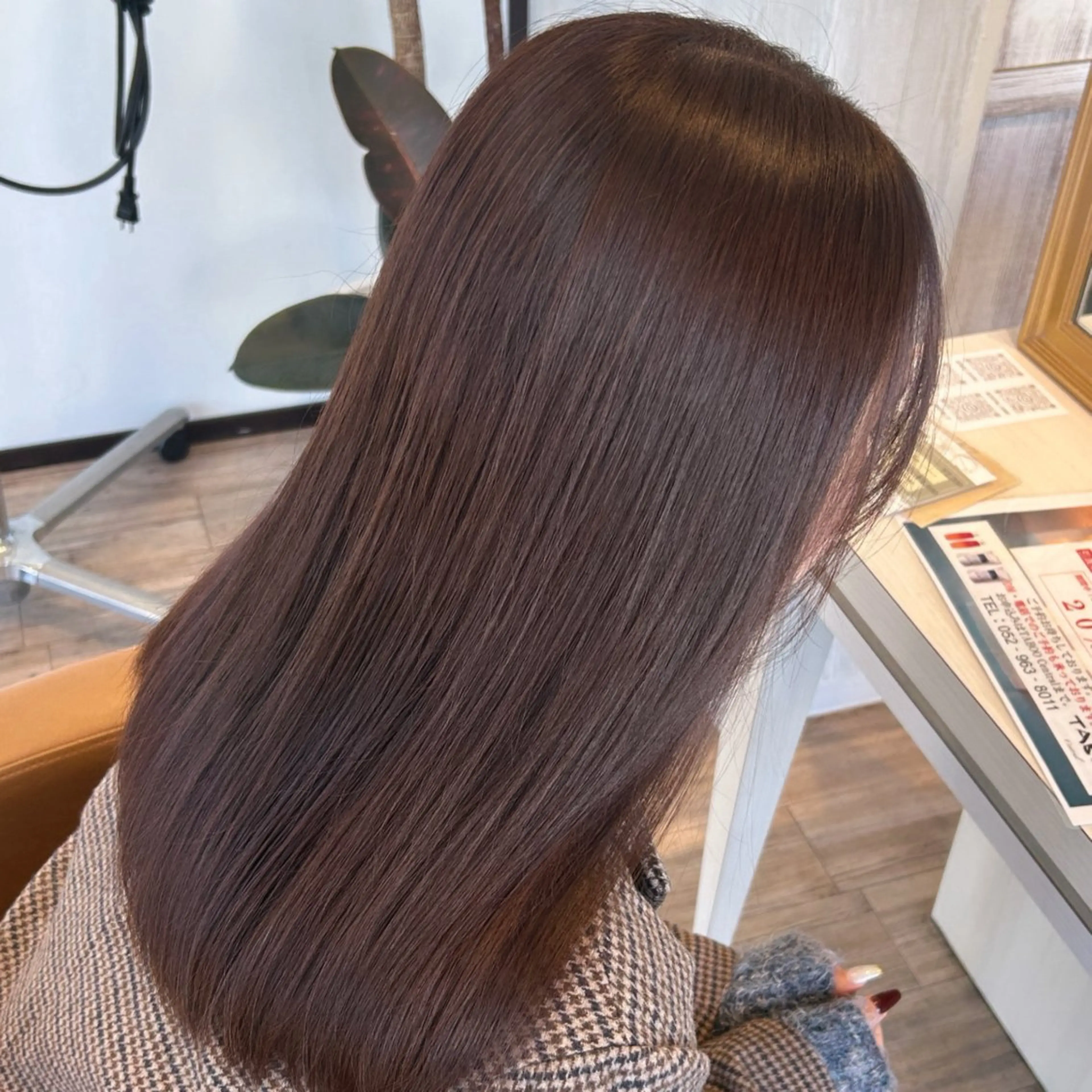 ロング ヘアカラー トリートメント 艶髪✖️透明感/ 暗髪/AOIのヘアスタイル