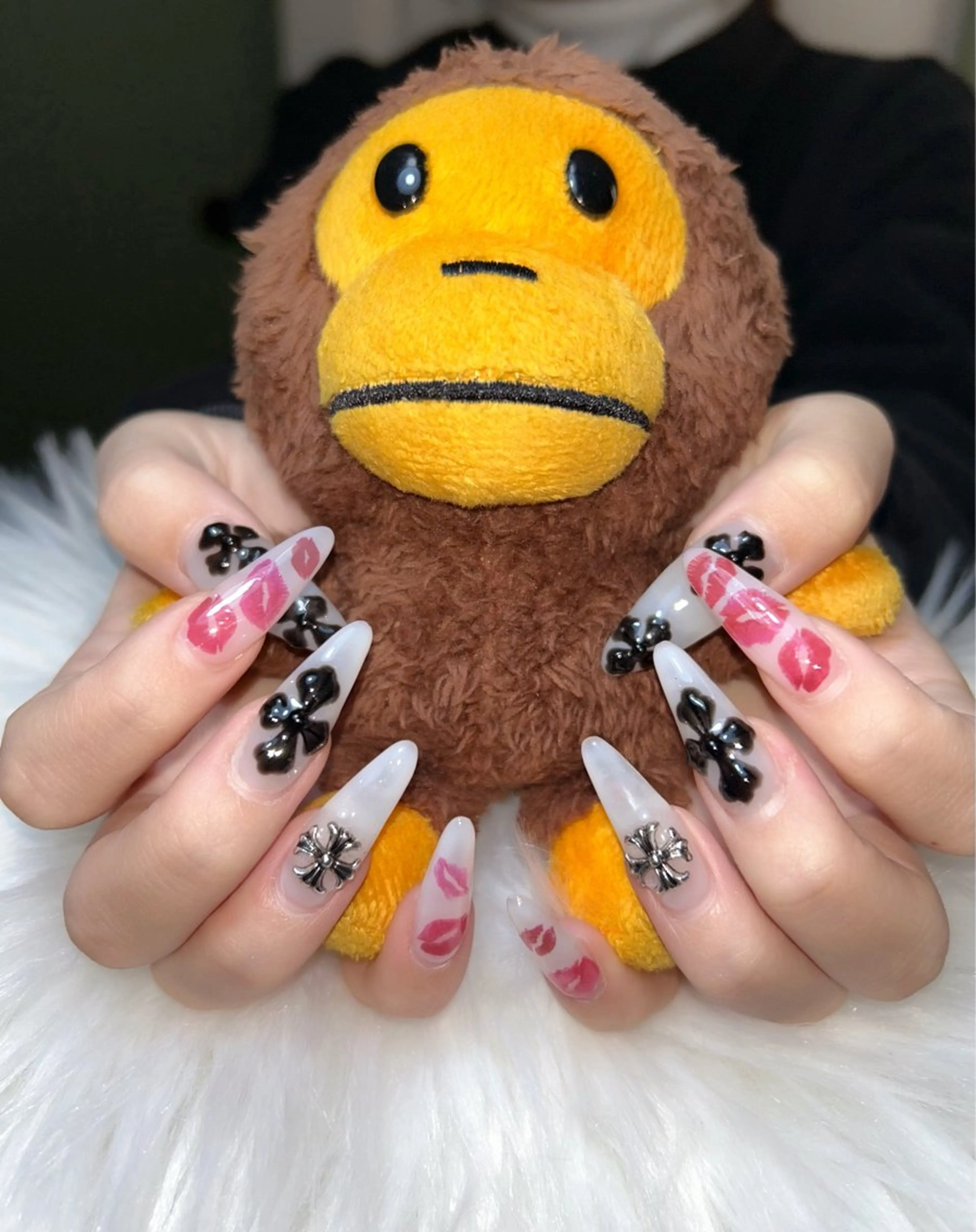 ネイル アートネイル オーロラネイル チークネイル 長さ出し フットネイル ハンドネイル Chan nailsのネイルデザイン