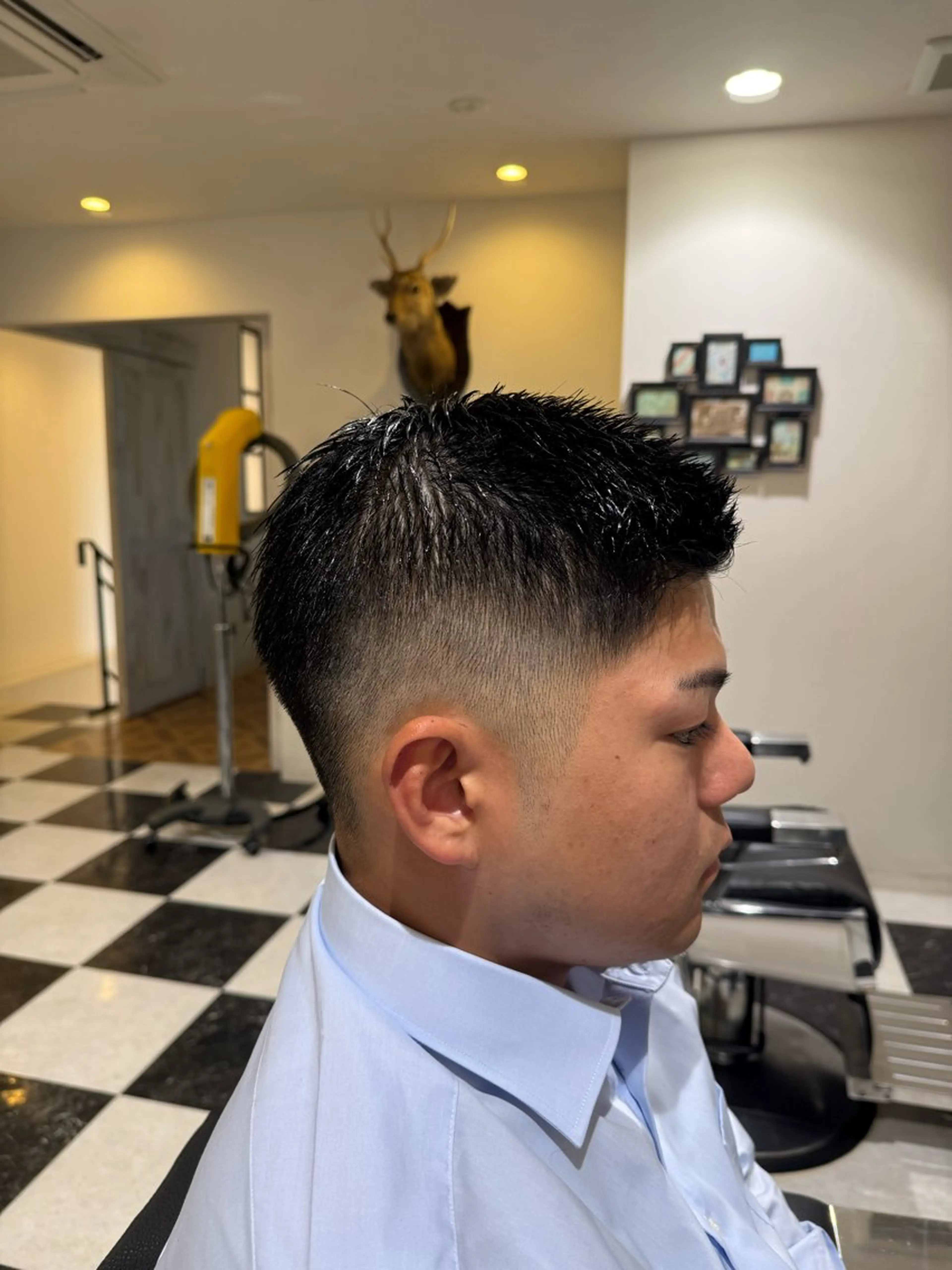 ショート メンズ カット 似合わせカットパーマ 長峯丈士のヘアスタイル