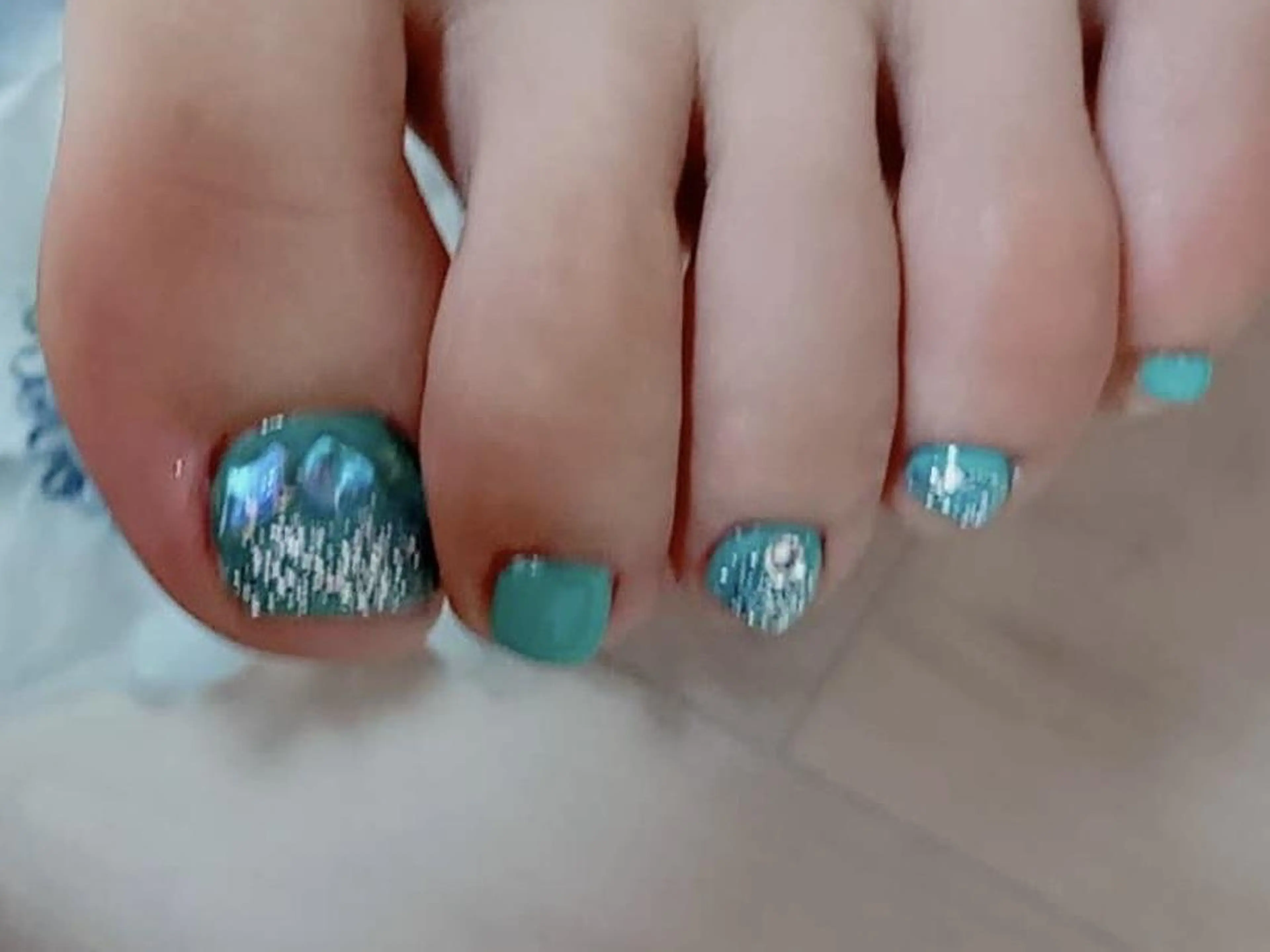 ネイル フットネイル ジョリ ちひろ☘️🩵のネイルデザイン