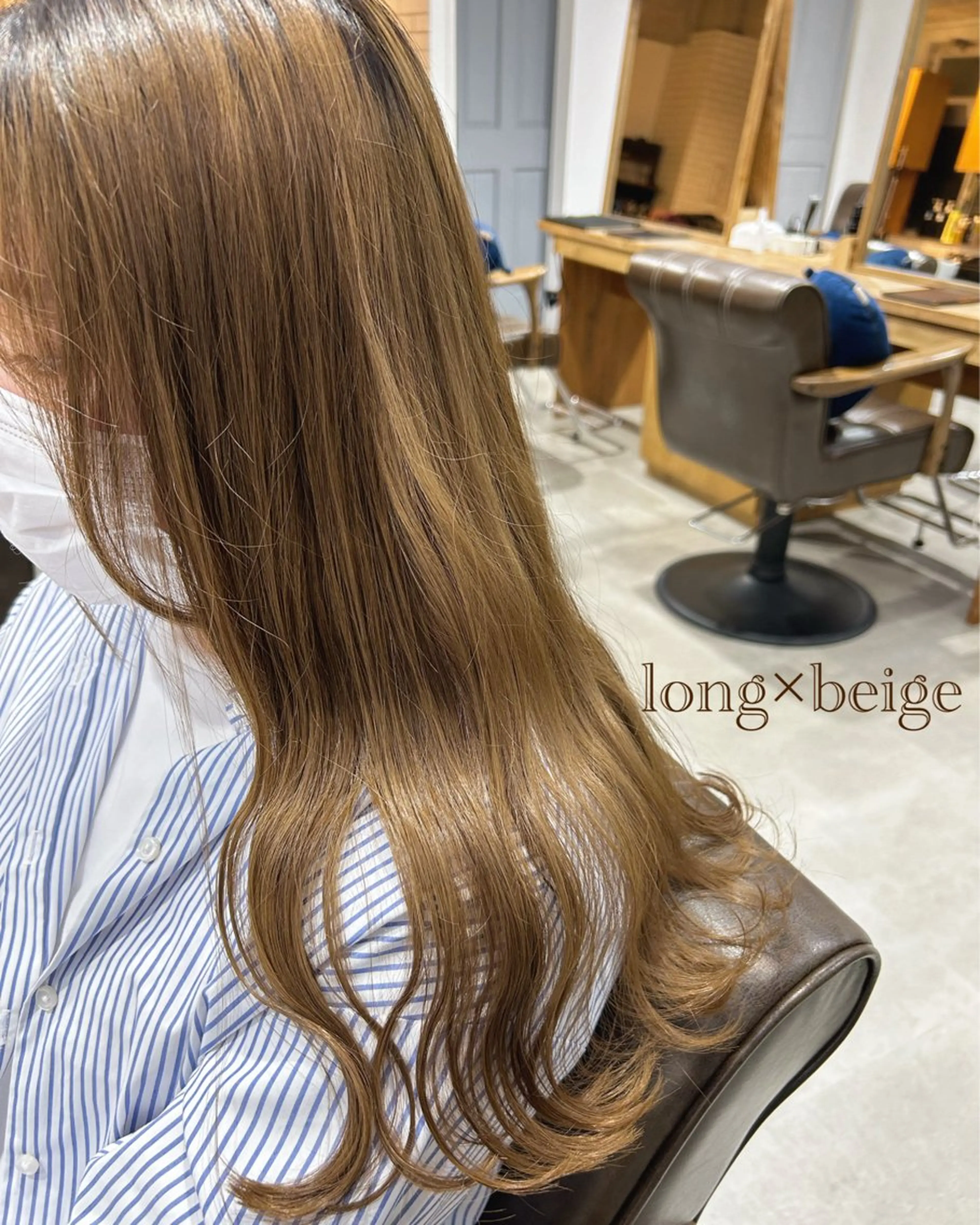 ロング カラー ヘアカラー トリートメント Eri .のヘアスタイル