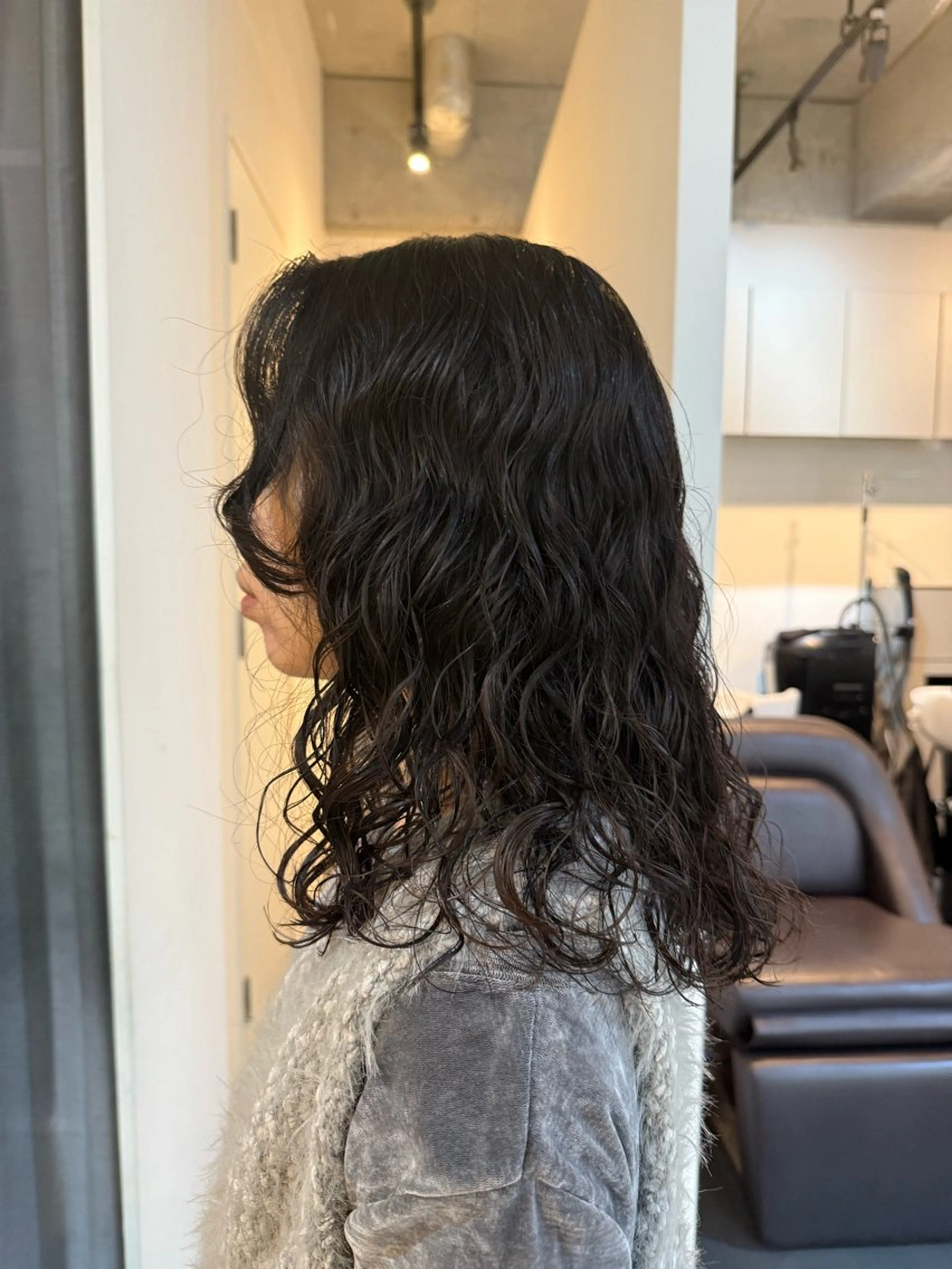 セミロング カット ヘアカラー パーマ トリートメント ショートカットモデル 募集/神野のヘアスタイル