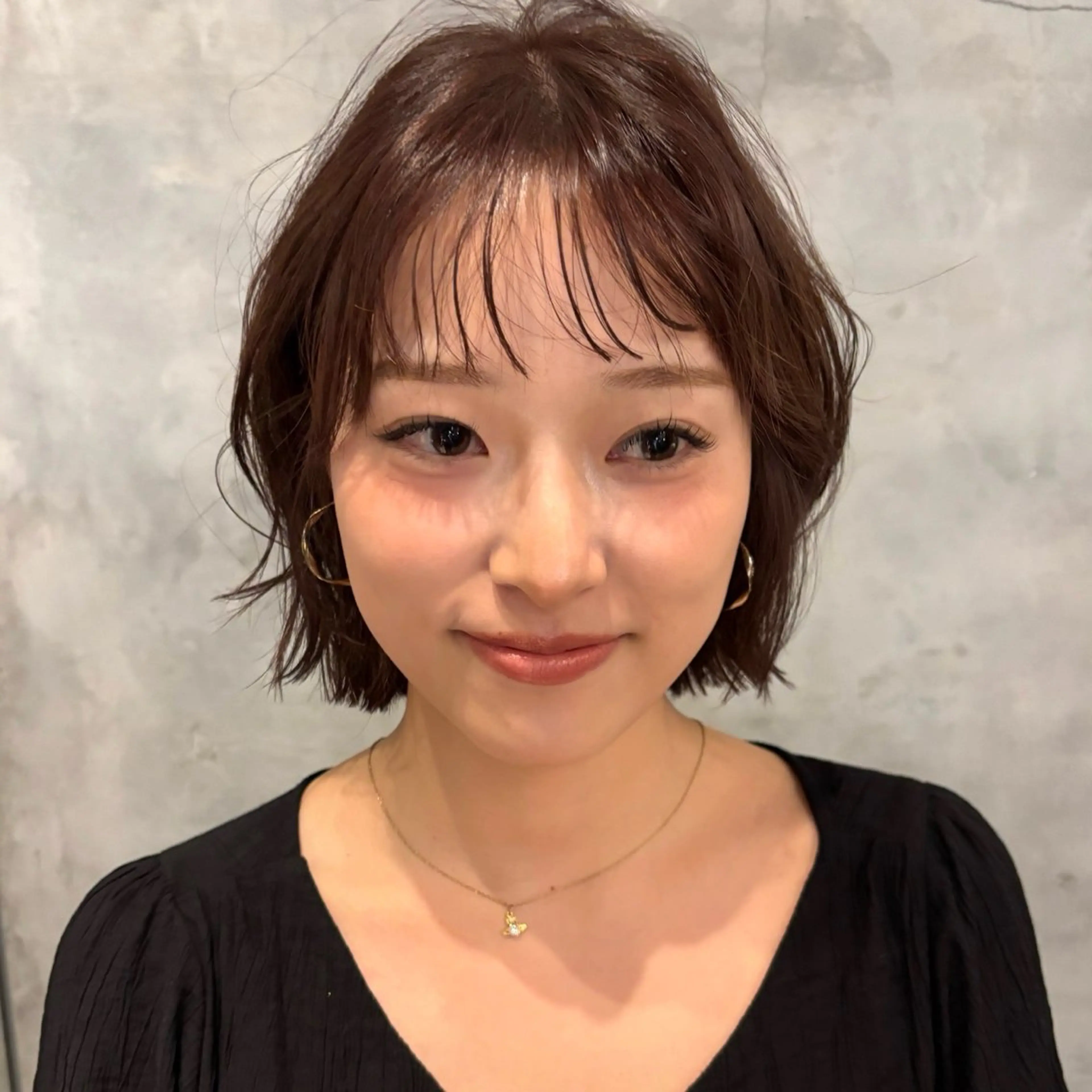 ショート カラー ブラウンカラー カット ヘアカラー トリートメント 顔まわり/レイヤー/ 透明感/まいな🥨のヘアスタイル