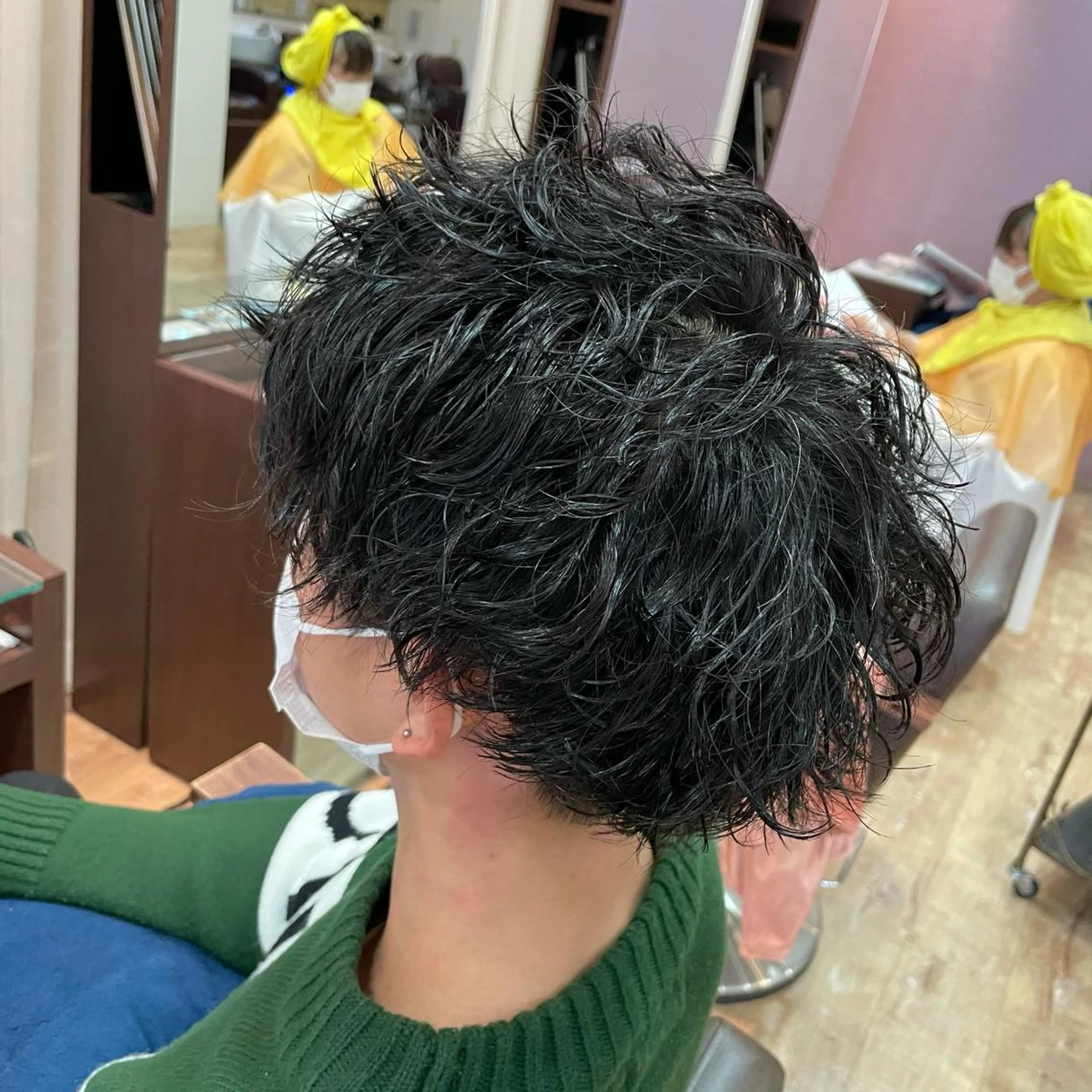 ショート パーマ メンズ メンズパーマ カット パーマ 大阪長居🌱野見山 卓也のヘアスタイル
