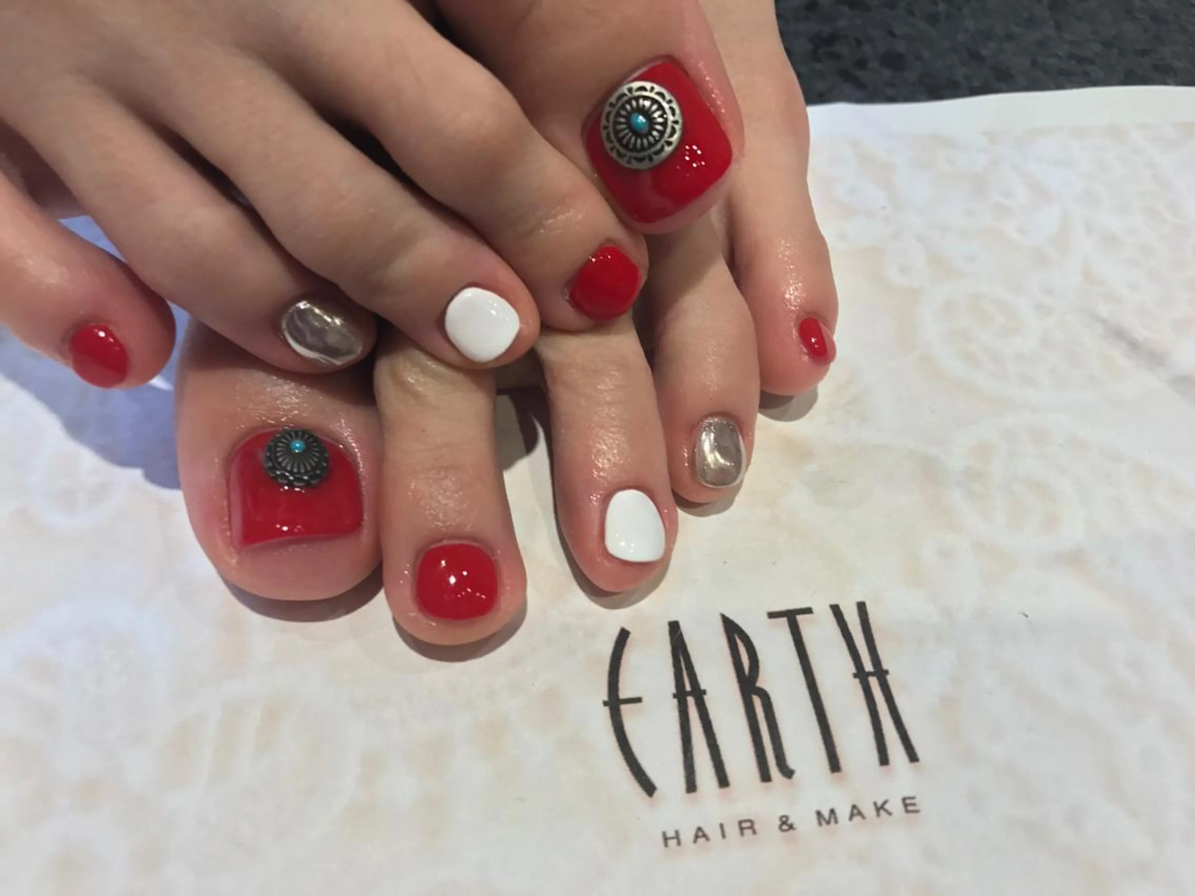 ネイル フットネイル EARTH nanaのネイルデザイン