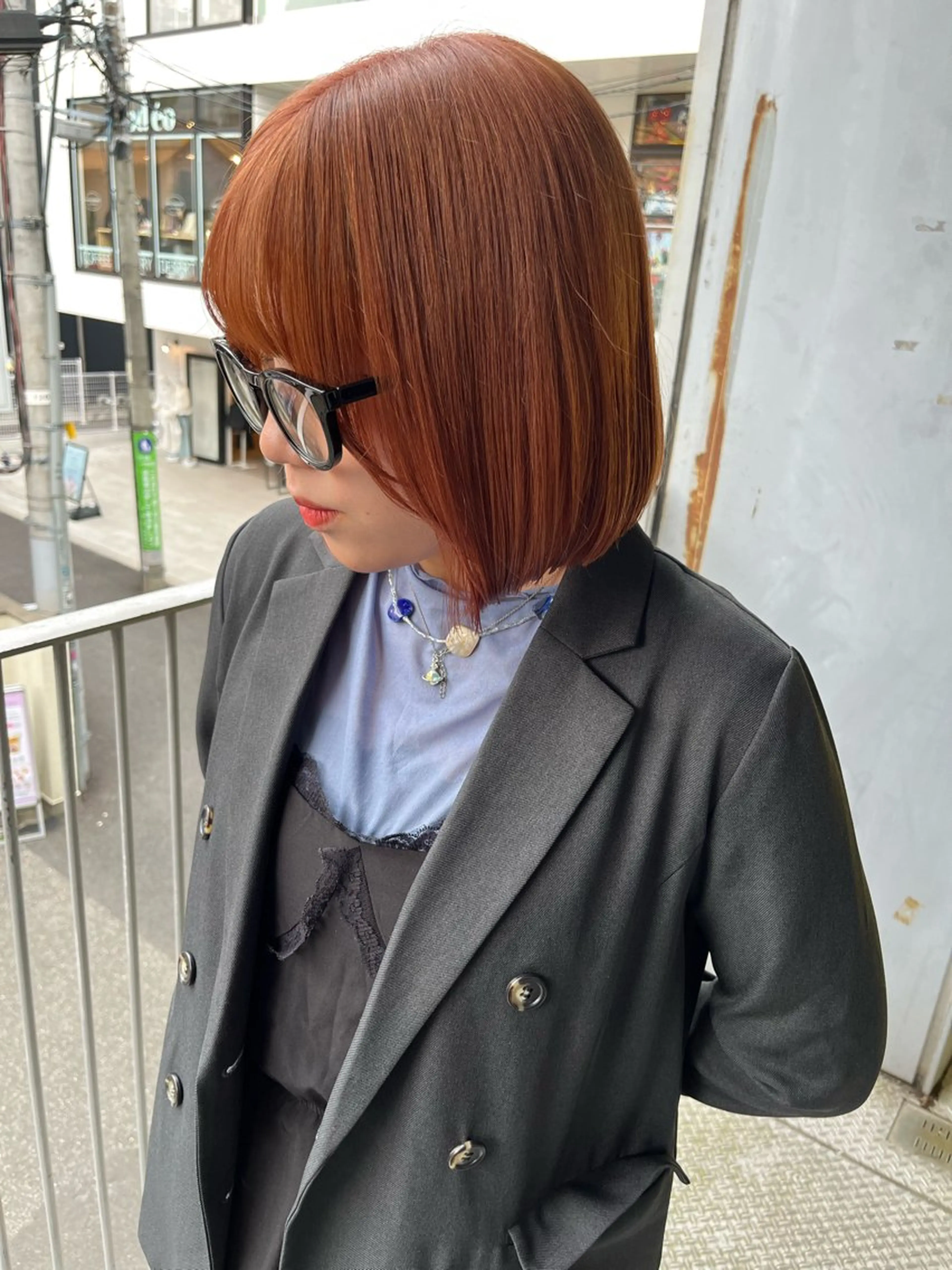 ショート カラー ヘアカラー トリートメント ヘアセット 🎀透明感ブリーチ カラー🎀ミズキのヘアスタイル