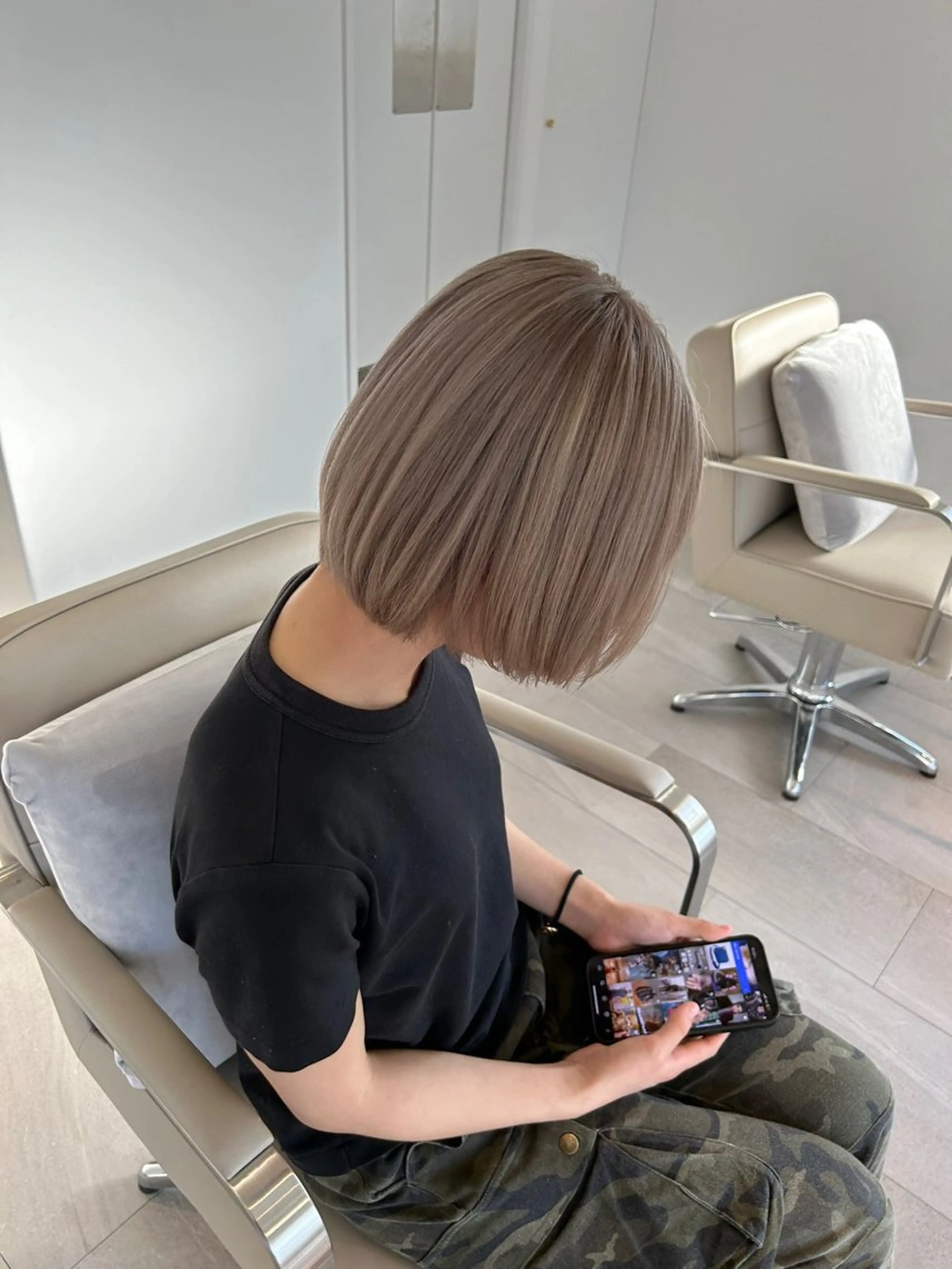 ショート ior北千住【イオール】所属・YU(ハイトーン/ ブリーチカラー)のヘアスタイル