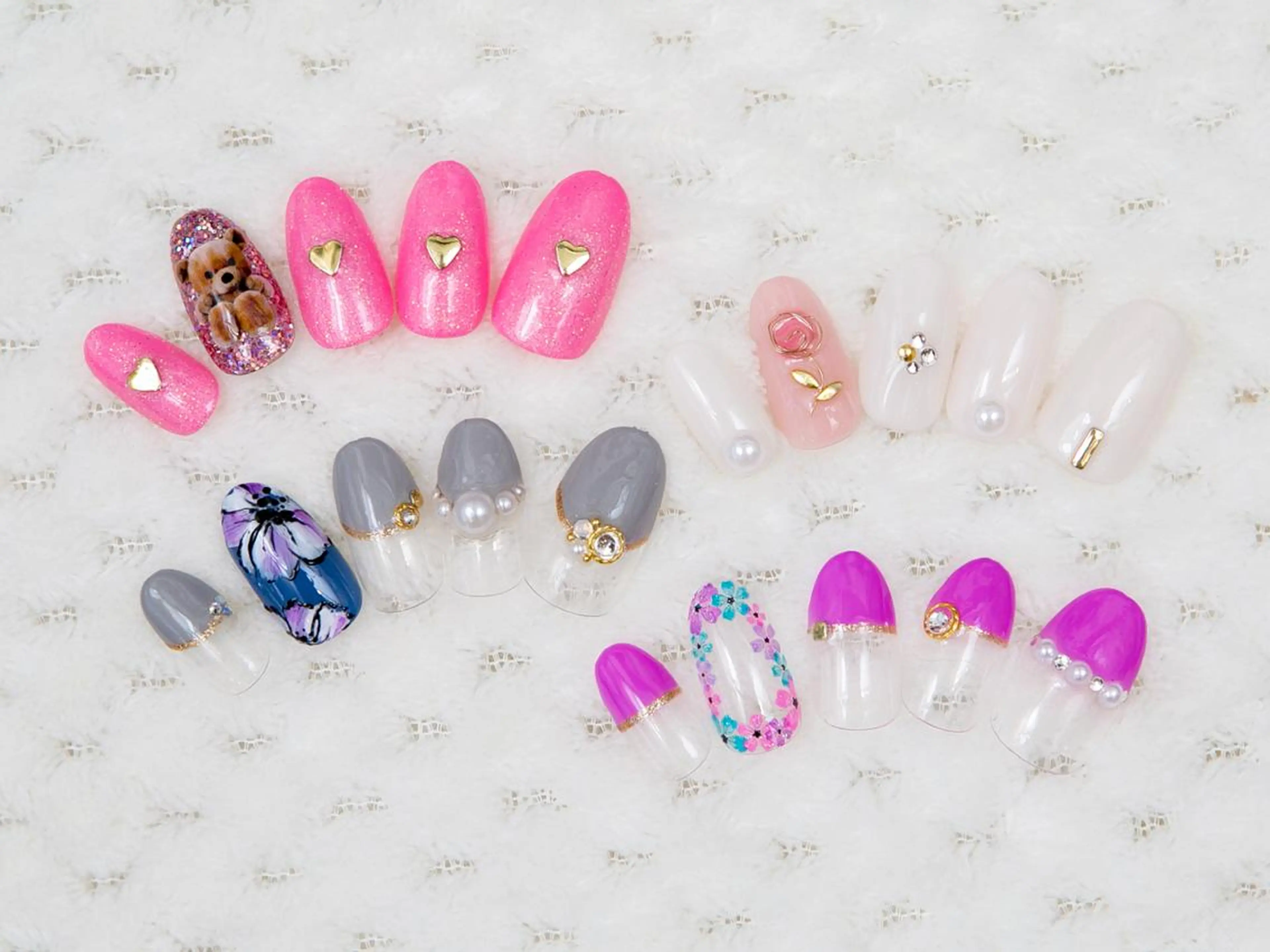 ネイル アートネイル 春ネイル バレンタイン nail salon Soeurのネイルデザイン