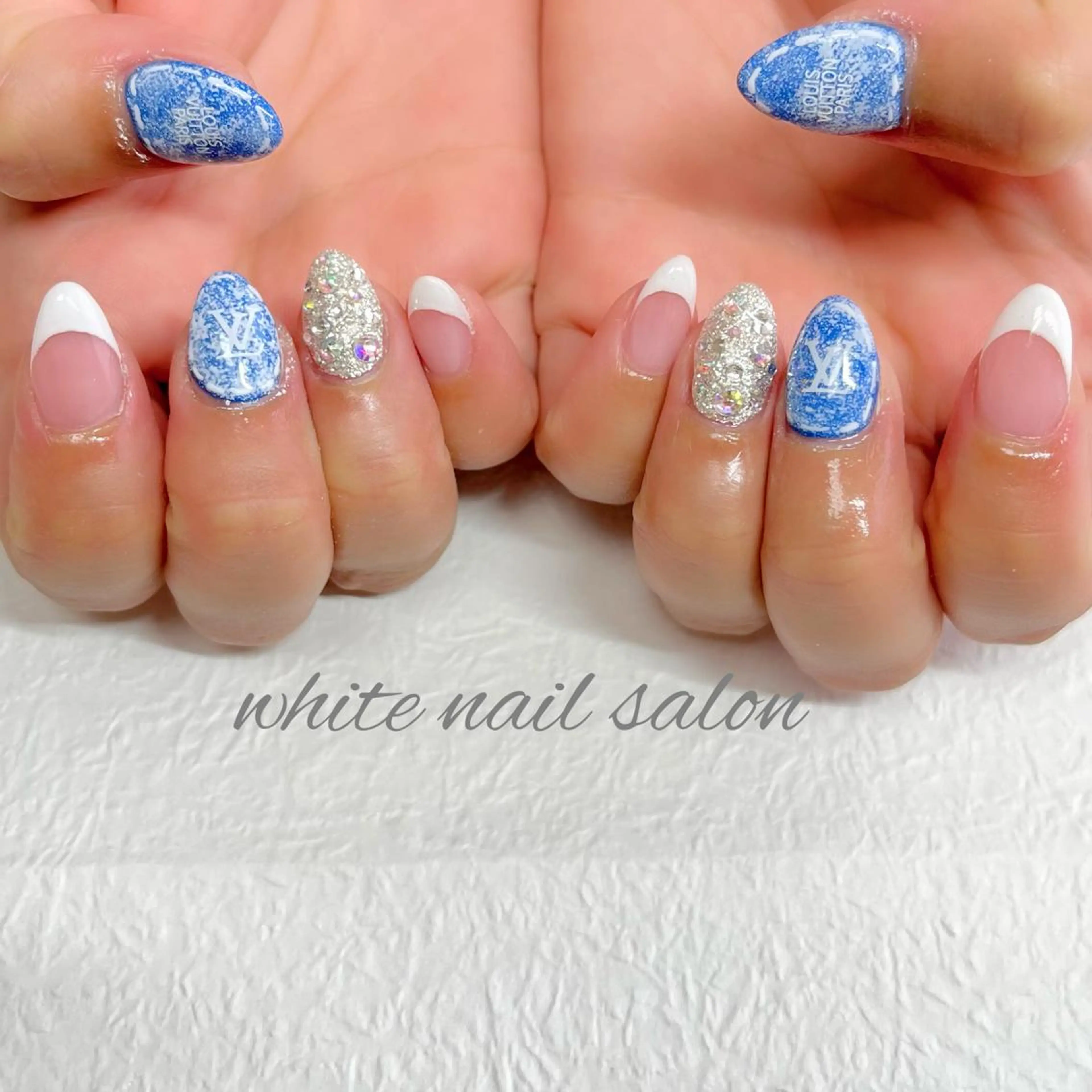 ネイル フットネイル ジェルネイル ハードジェル ラメ(グリッター) 持ち込み ハンドネイル white nail salonのネイルデザイン