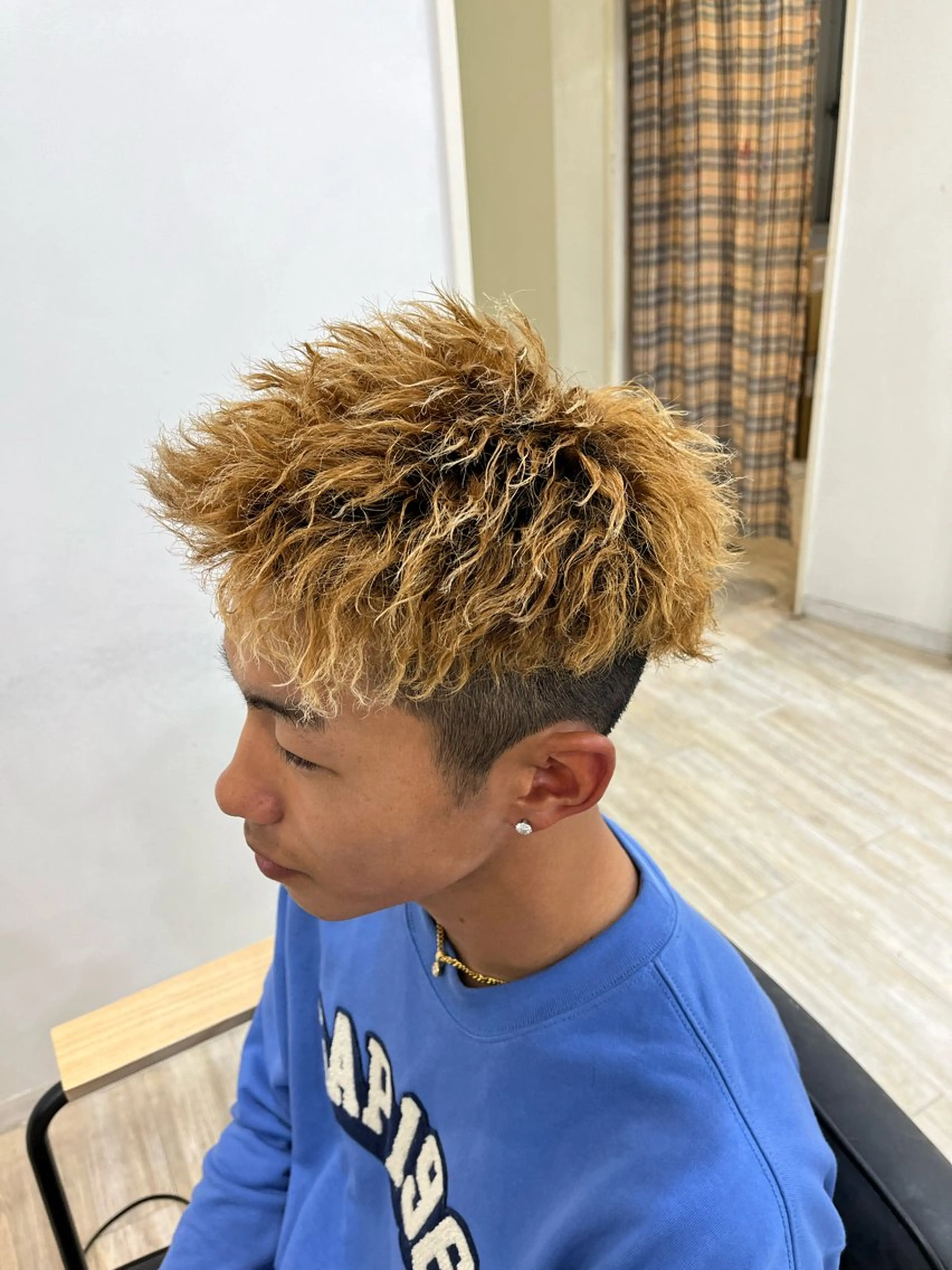 ショート パーマ メンズ Utata literie所属・嵯峨 大地/パーマ/ ハード系/特殊系のヘアスタイル