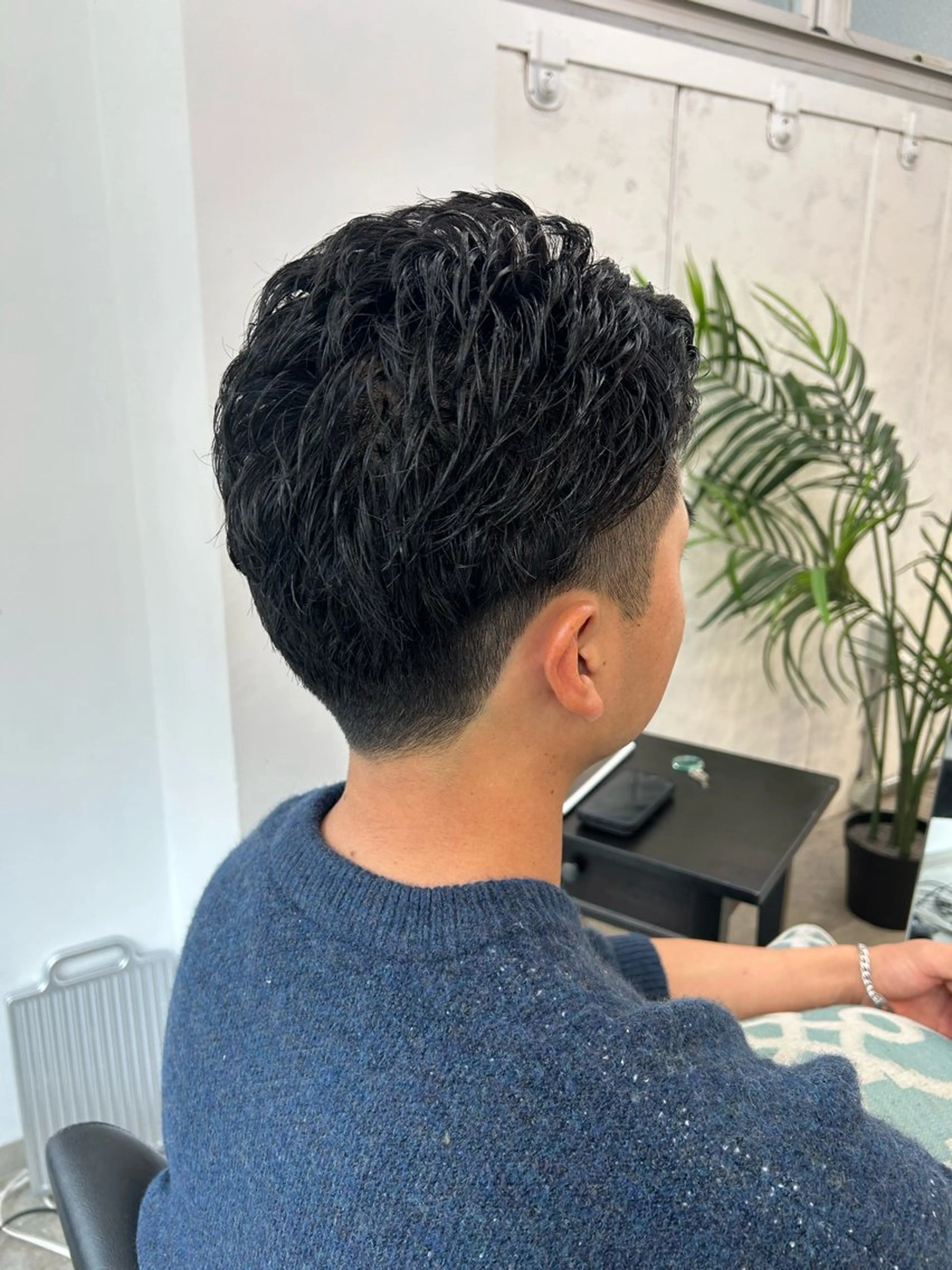 メンズ 透明感カラー・ 髪質改善🩵イケダのヘアスタイル