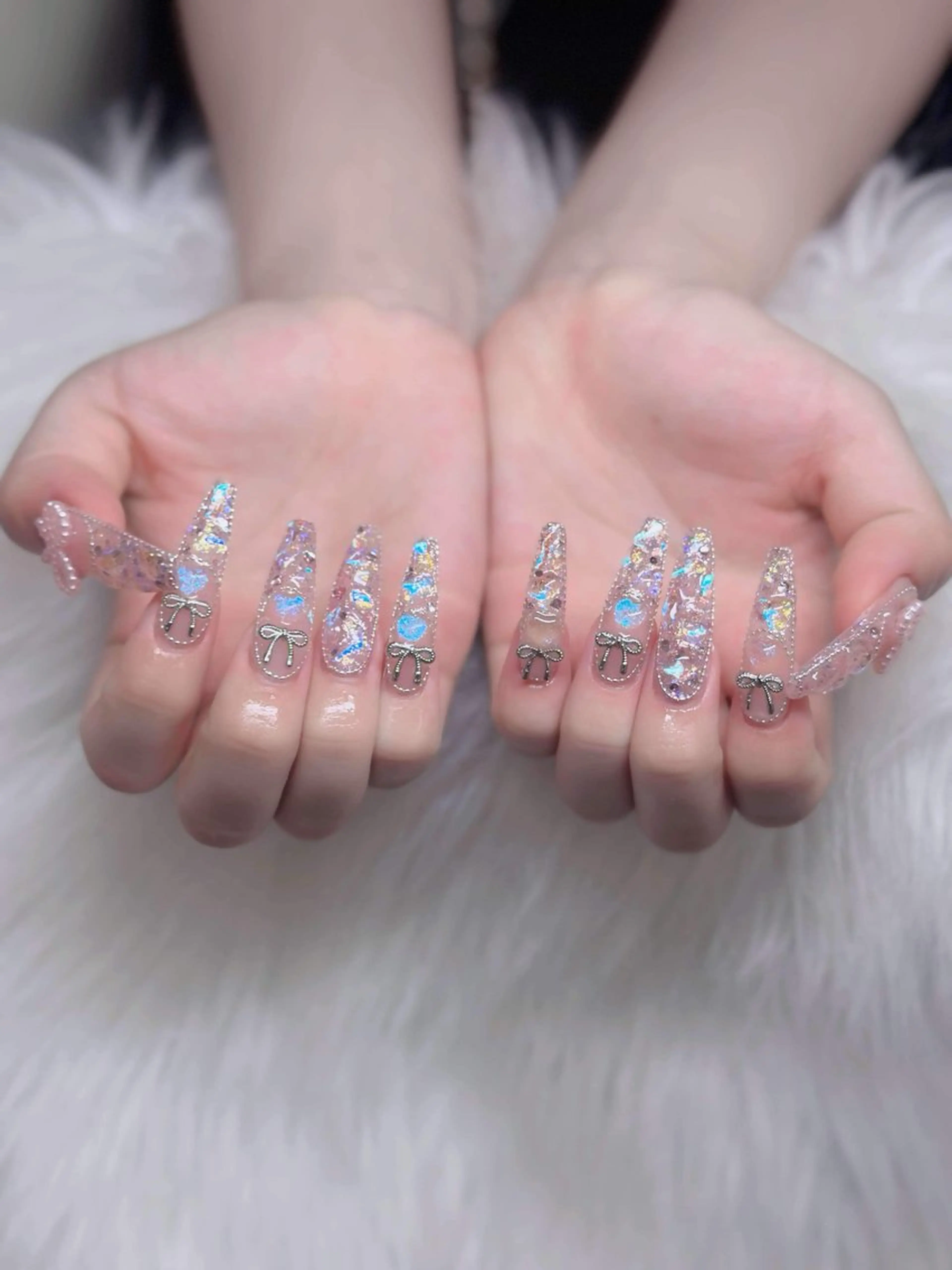 ネイル ジェルネイル 韓国ネイル マグネットネイル ネイルチップ 冬ネイル ハンドネイル Lenie Nailのネイルデザイン