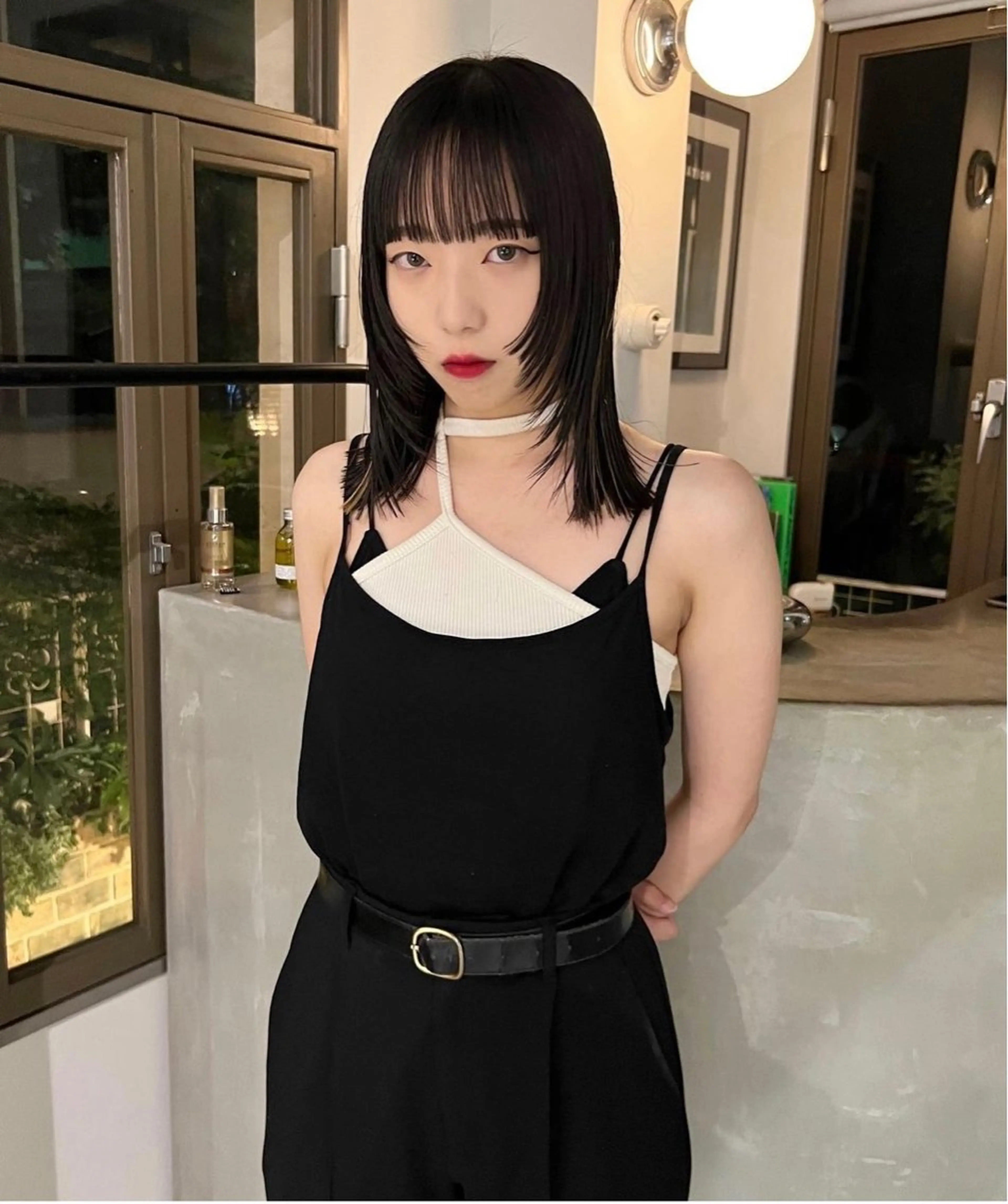 ミディアム 顔周りカット 丹治 一輝ボブ/ショートのヘアスタイル