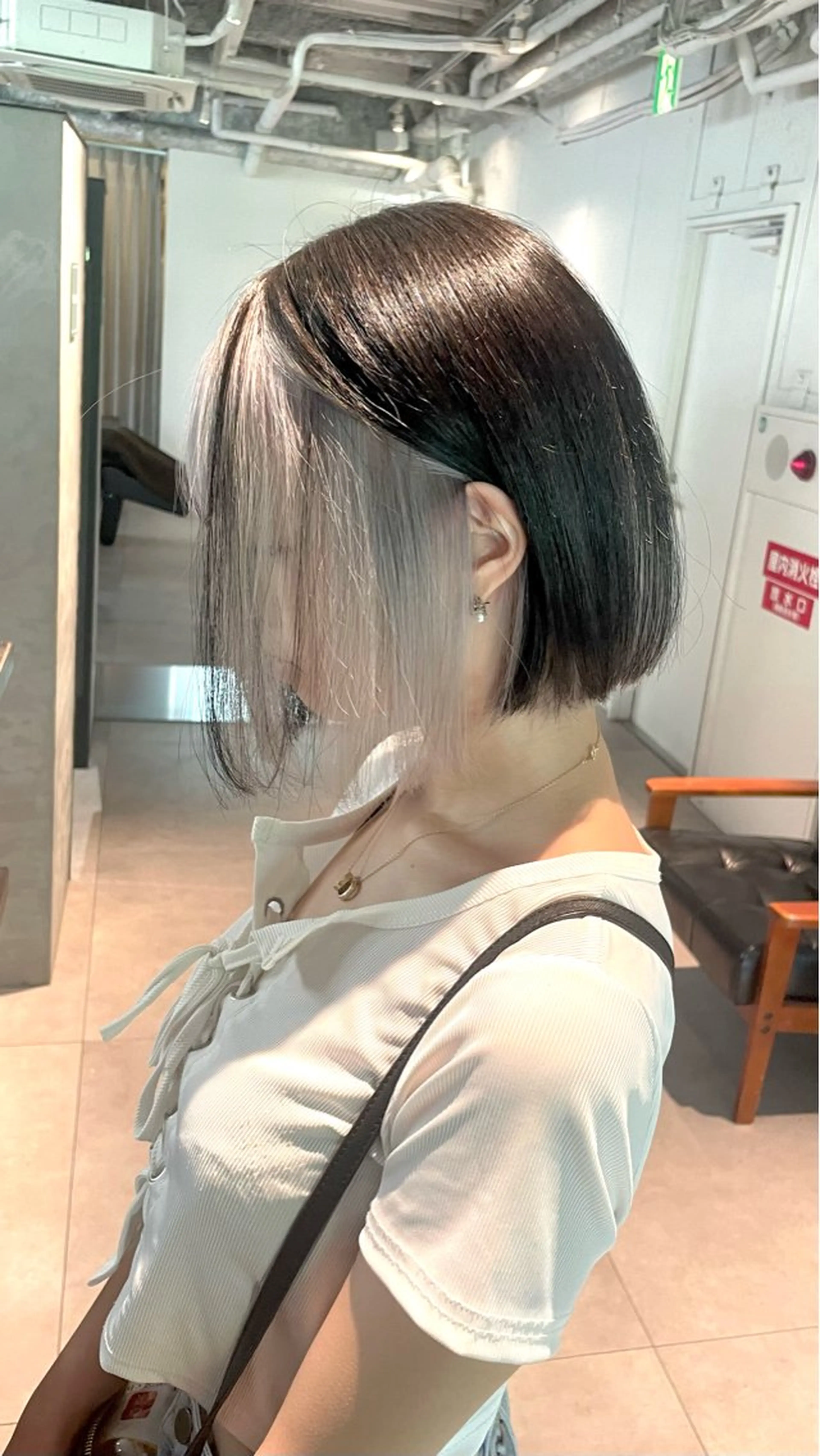 ミディアム カラー カット ヘアカラー トリートメント CHERIM ❤️‍🔥新家光葉のヘアスタイル