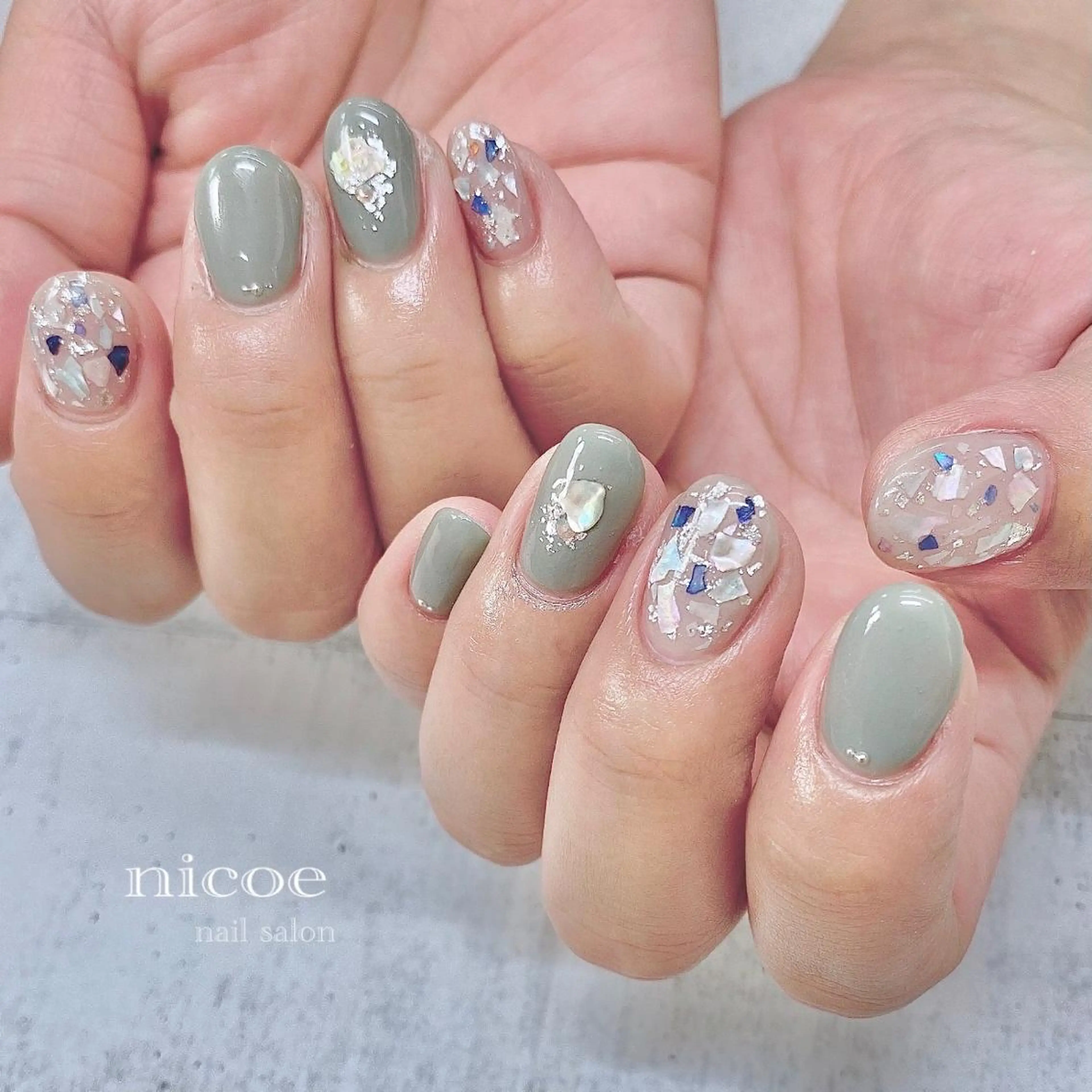 ネイル アートネイル フラワーネイル オフィスネイル ワンカラーネイル ネイルサロン　nicoe【ニコエ】所属・ネイルサロン nicoeのネイルデザイン