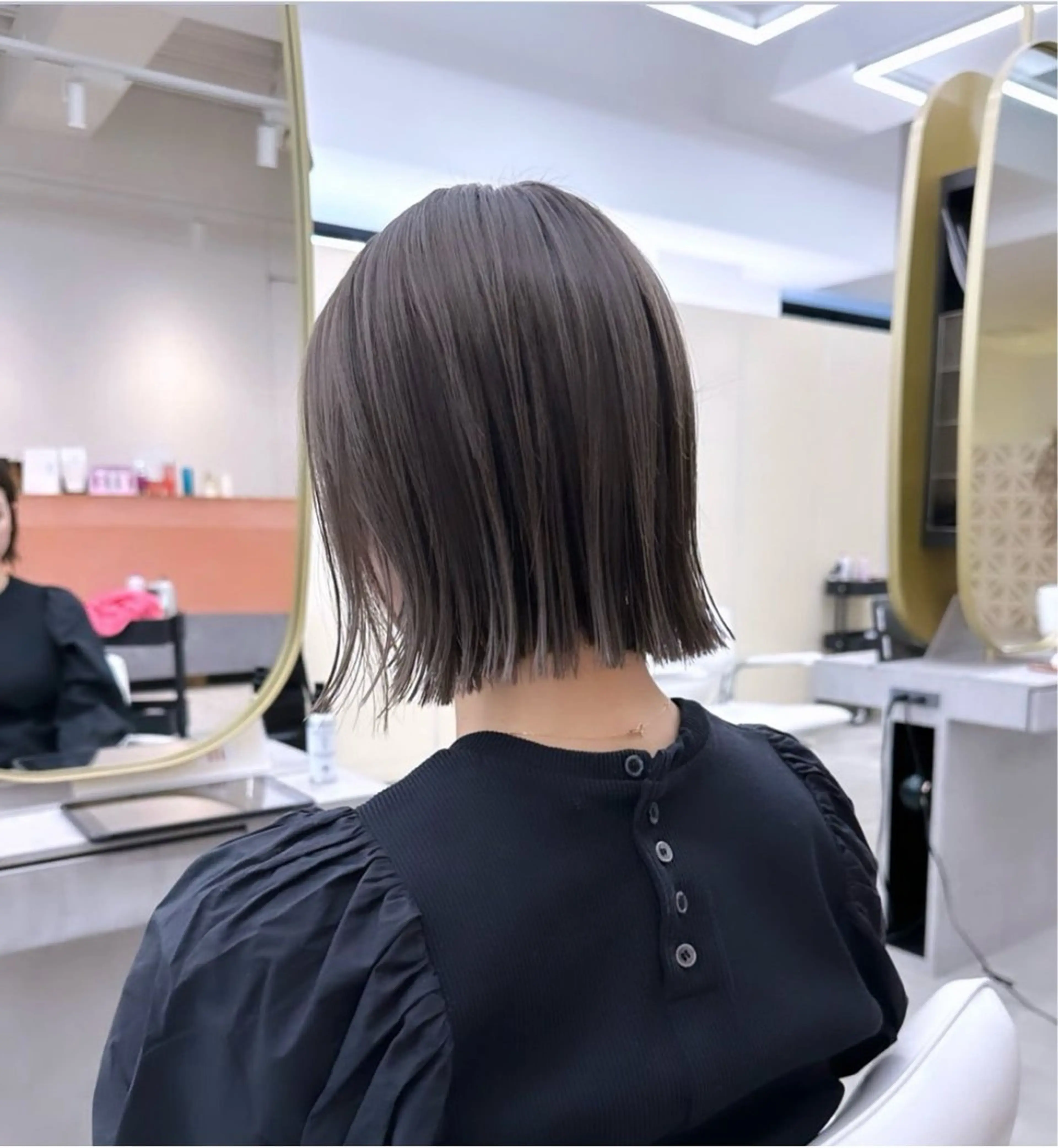 ミディアム カラー カット トリートメント noe tton所属・あゆな/名古屋/ ボブ/透明感カラーのヘアスタイル