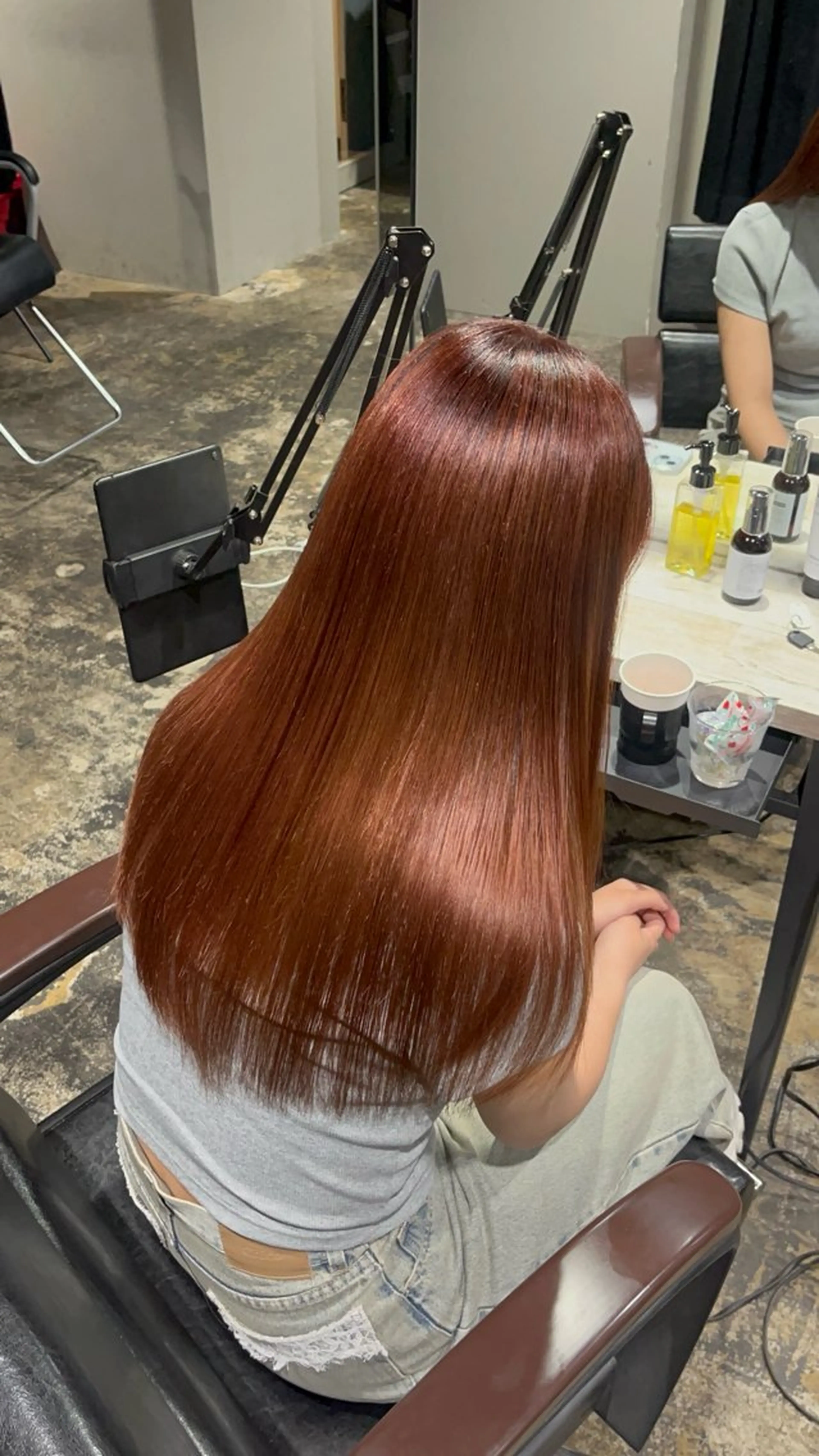 セミロング 渋谷ケアブリーチ ❤️🔥徳田空悟のヘアスタイル