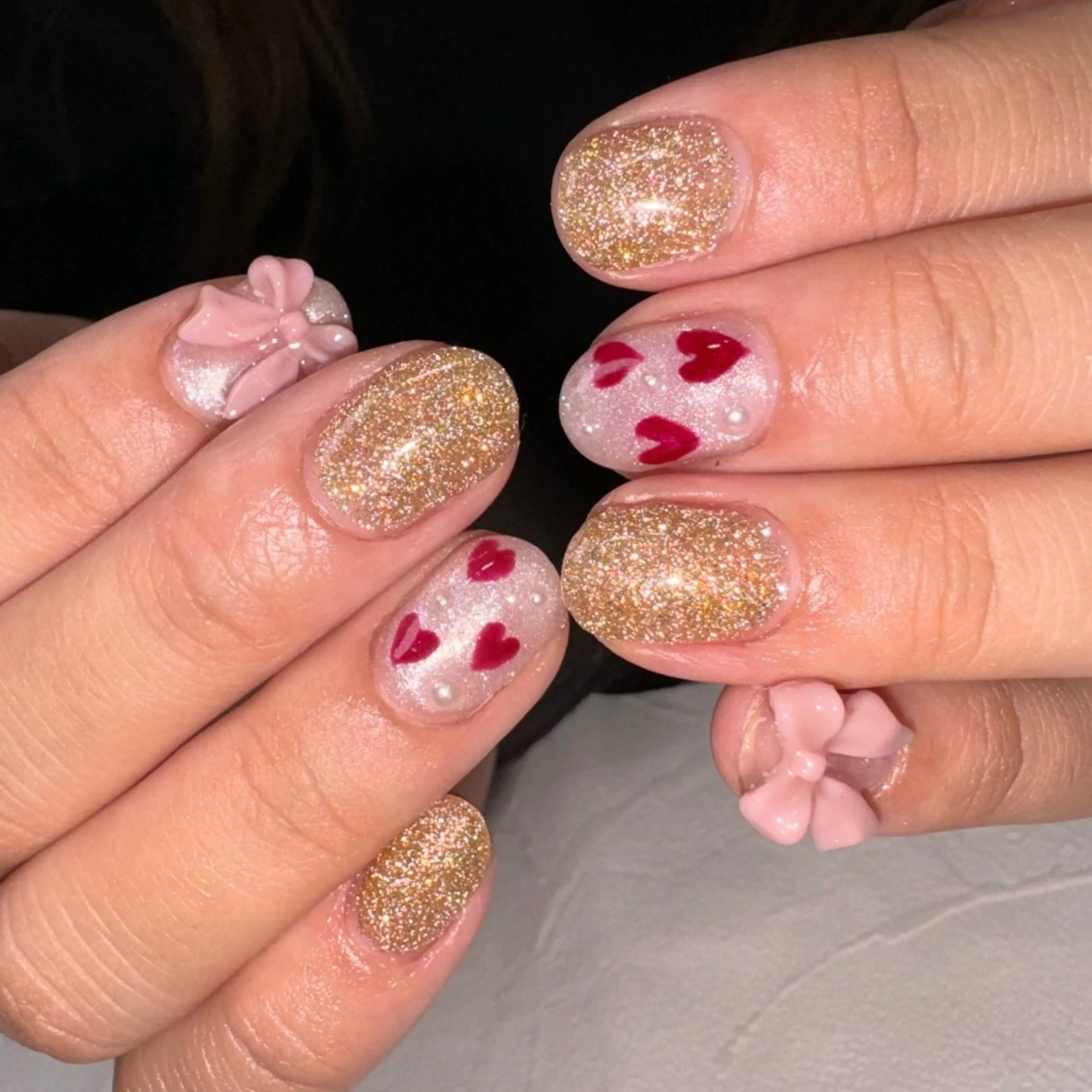 ネイル 持ち込み RIEKO🍒 ワンホン♡推しネイルのネイルデザイン