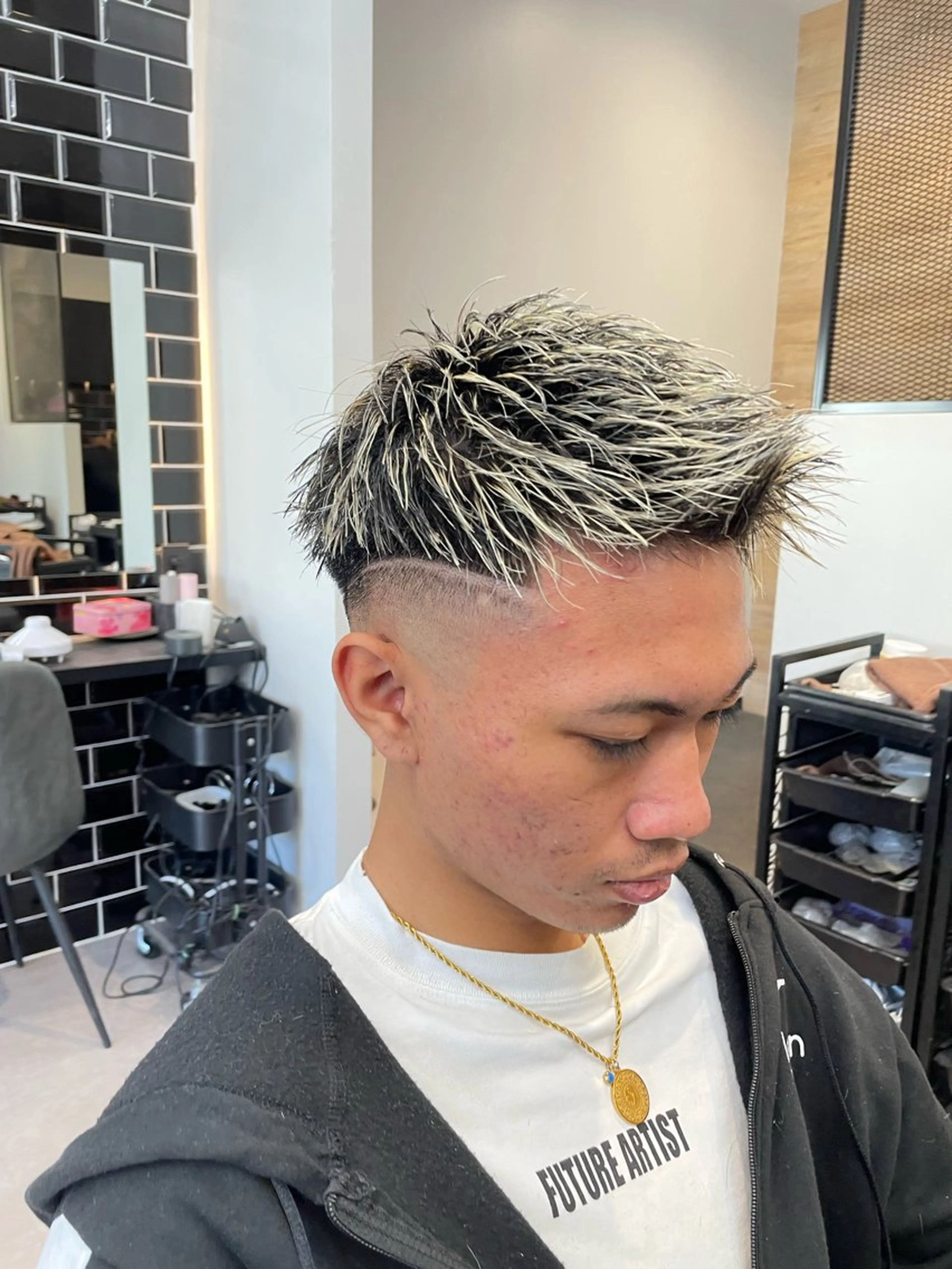 ショート メンズ モヒカン カット men's lapis横浜店所属・Men'sLapis 中込翔太のヘアスタイル
