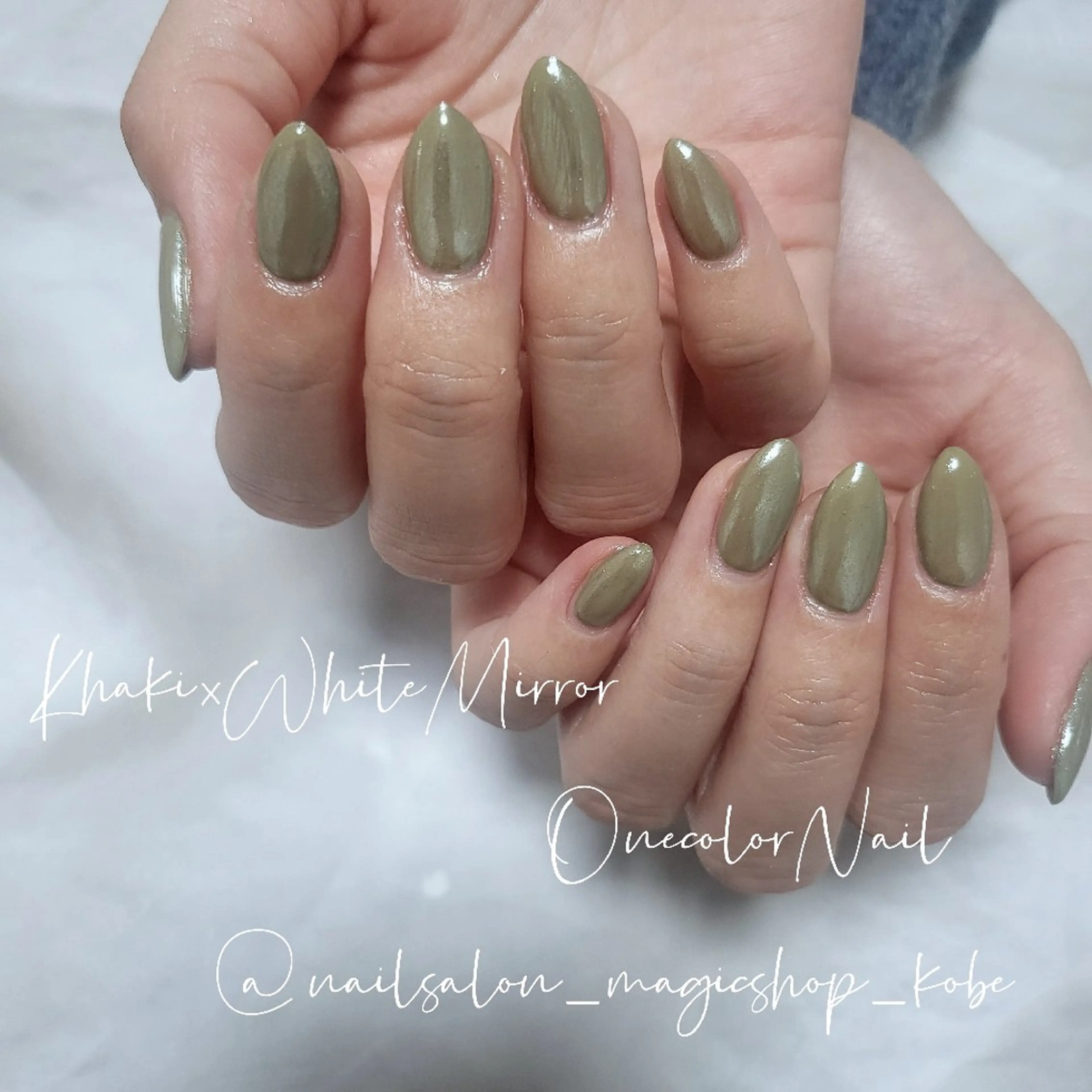ネイル ジェルネイル おそろいネイル ミラーネイル ワンカラーネイル シンプルネイル ハンドネイル Nailsalon MagicShopのネイルデザイン